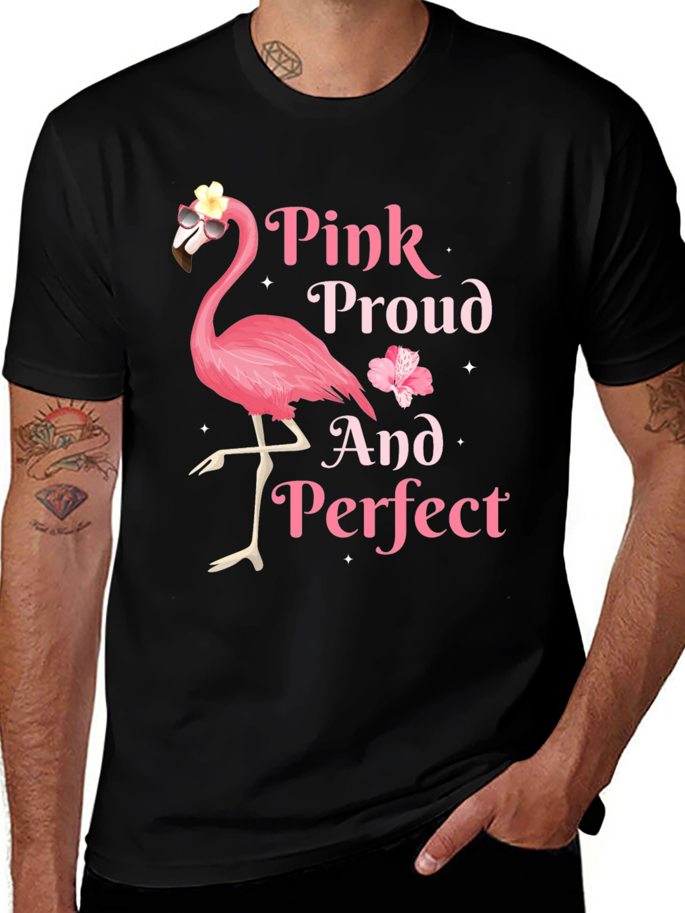 Variant 17 of Pink Proud & Perfect Flamingo T-Shirt