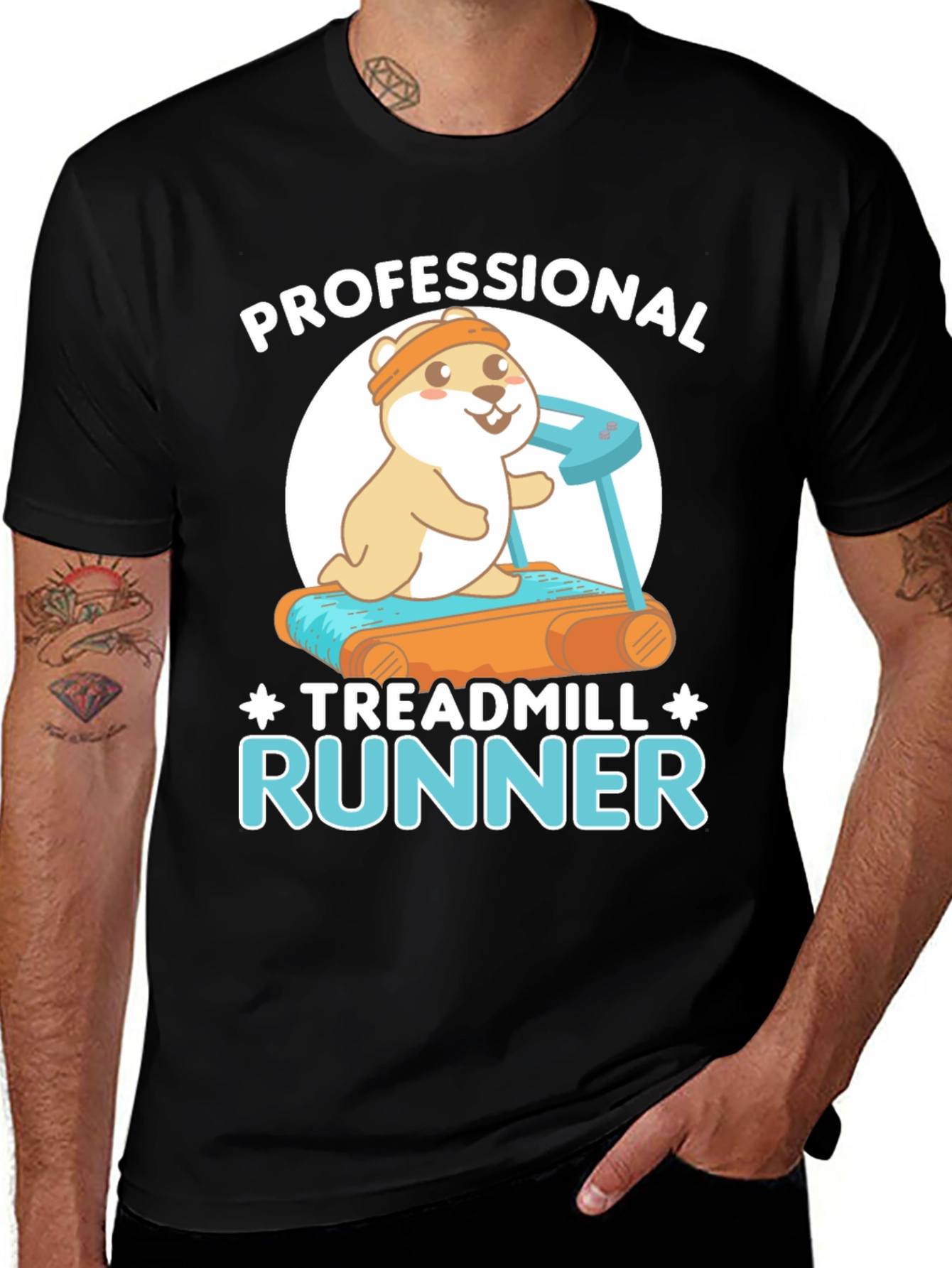 Variant 28 of Professional Treadmill Runner T-Shirt