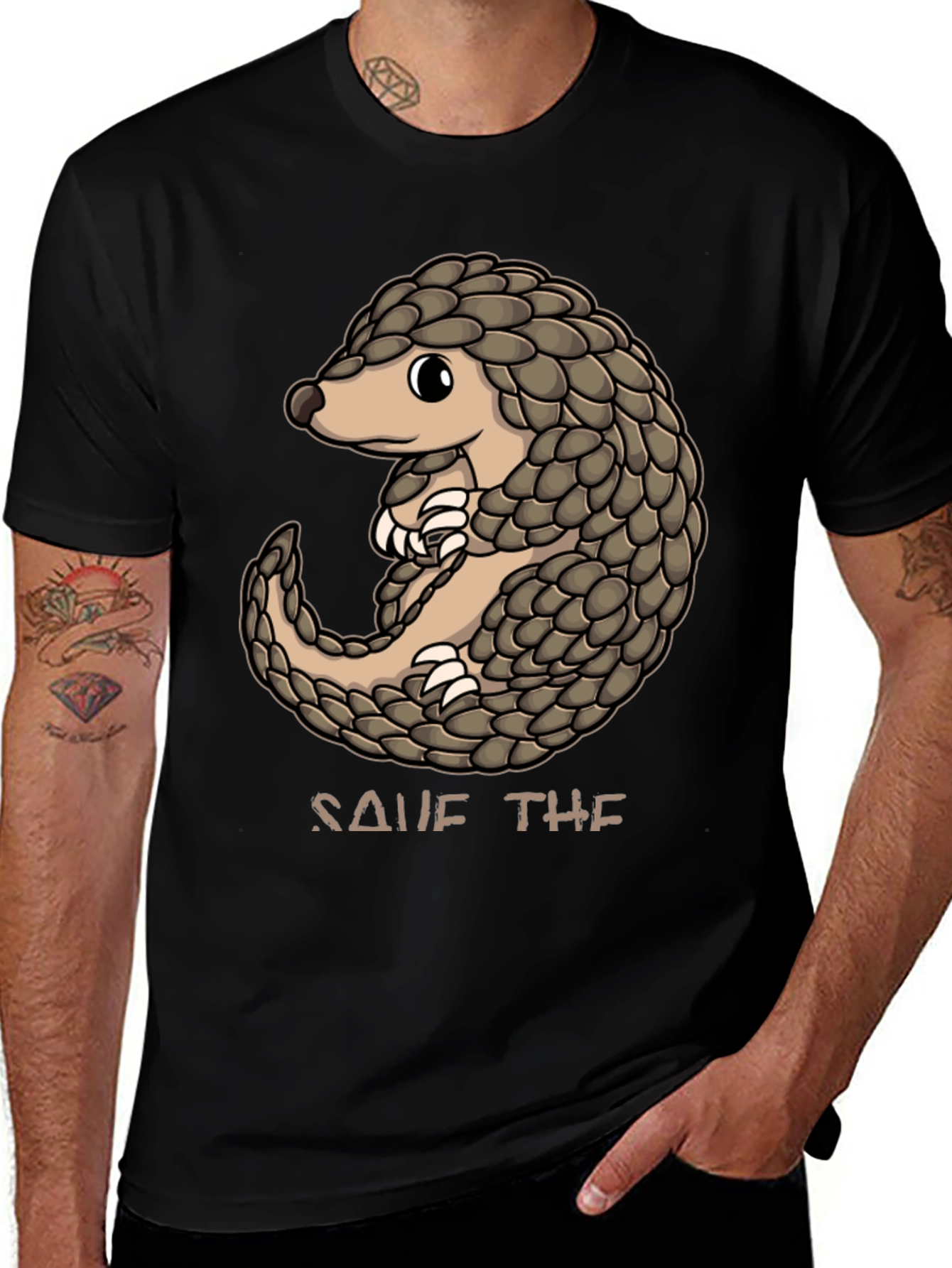 Save the Pangolin Graphic T-Shirt