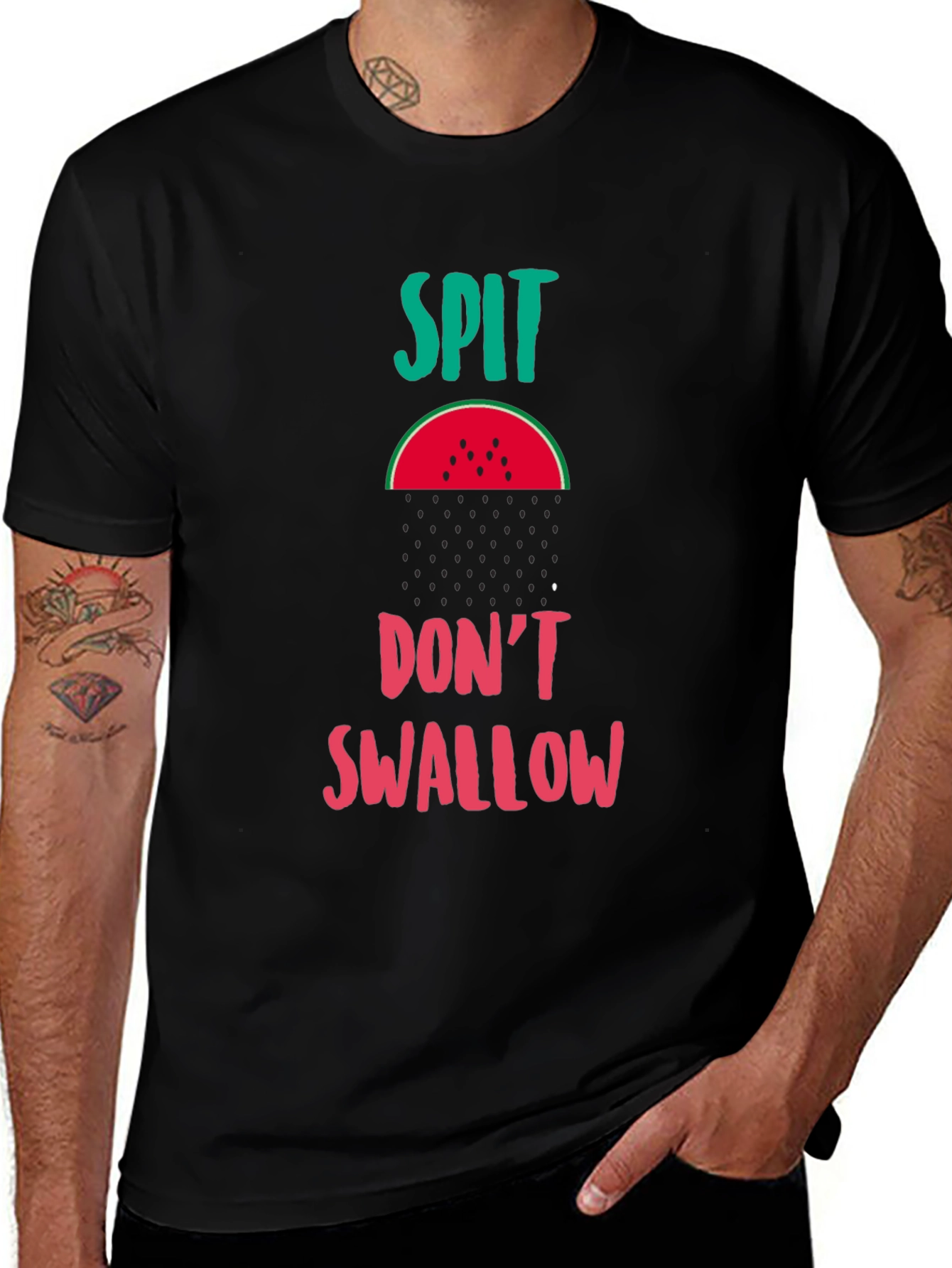 Spit Don't Swallow Black T-Shirt