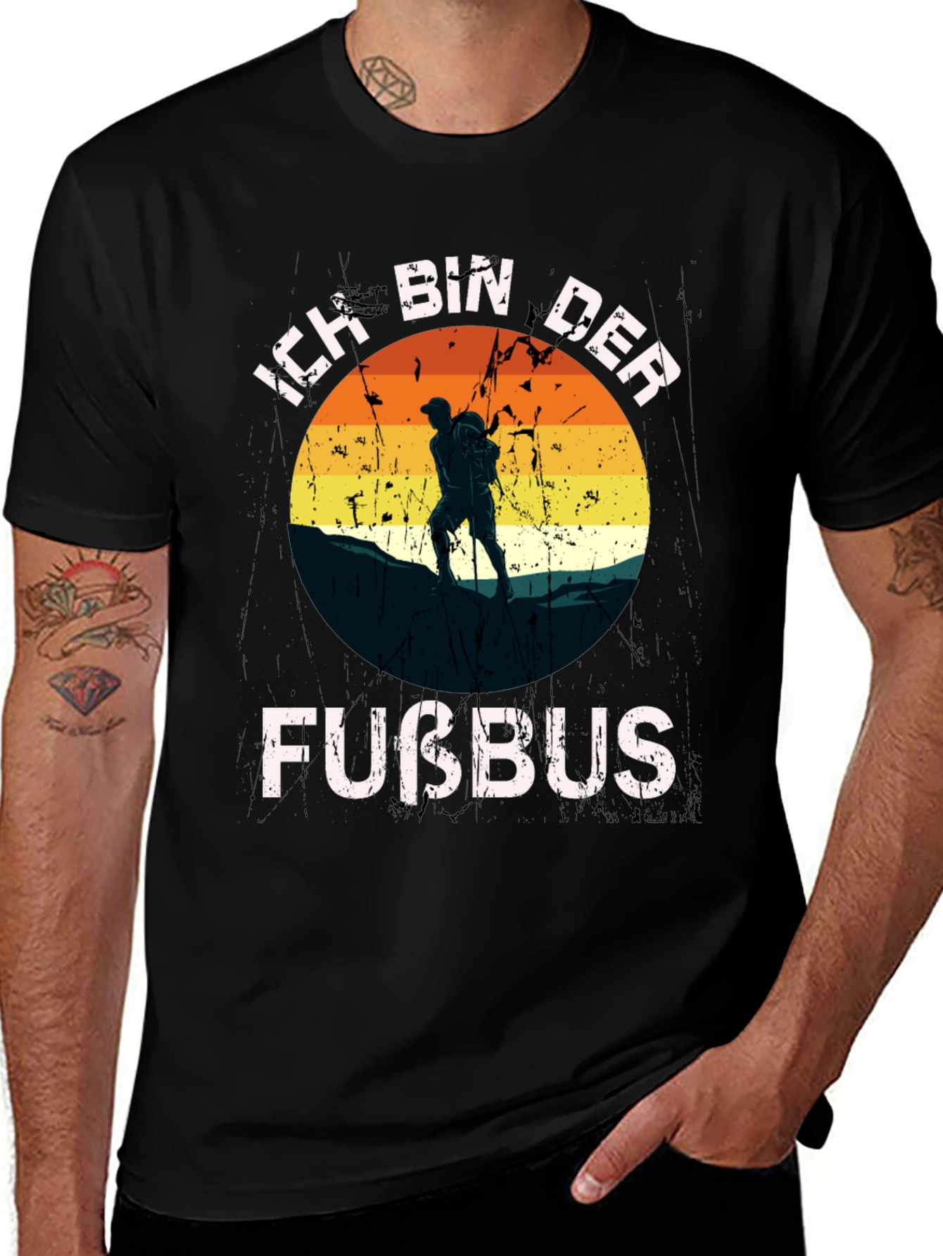 Ich Bin Der Fußbus T-Shirt Hiking Outdoor