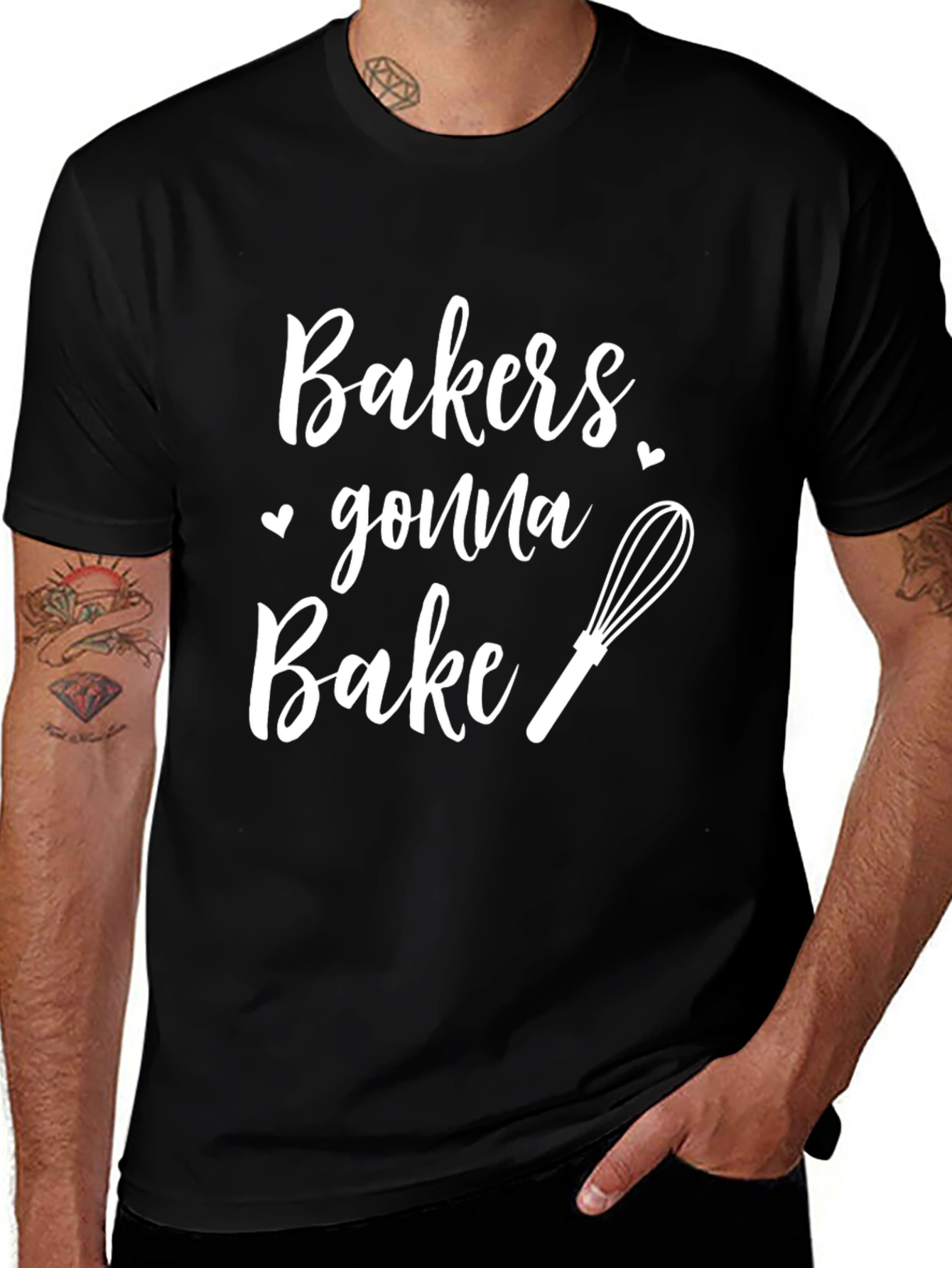 Variant 18 of Bakers Gonna Bake Black Graphic T-Shirt