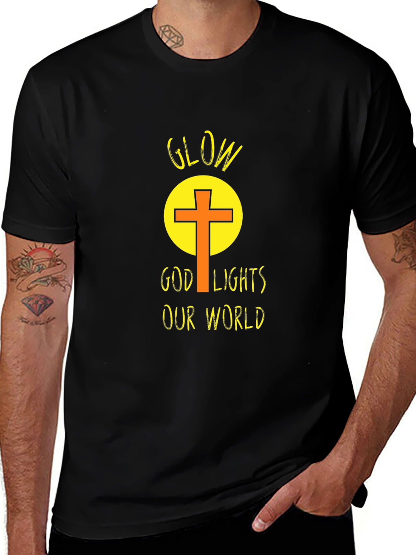Glow God Lights Our World T-Shirt