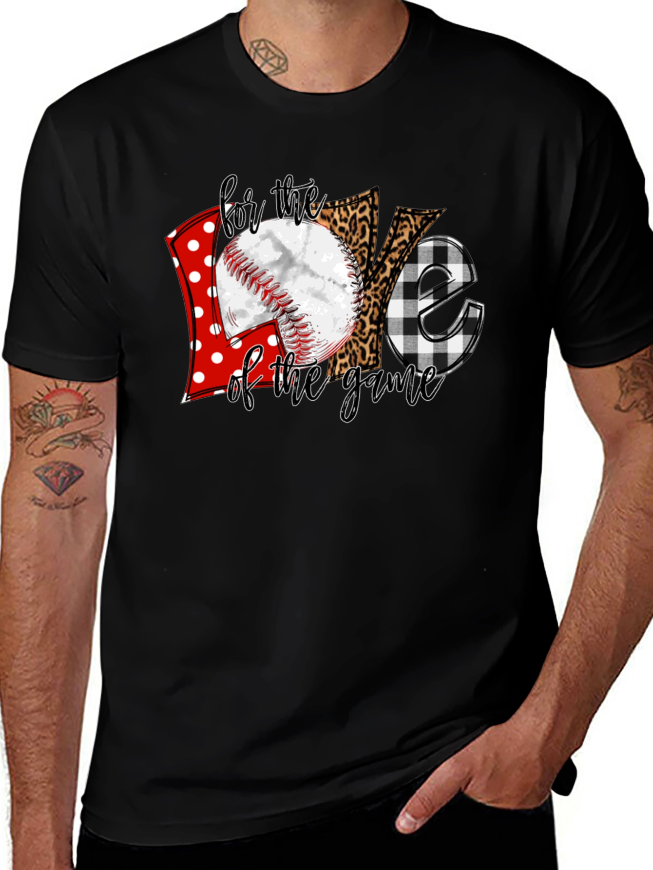 Variant 17 of Baseball Love T-Shirt - Game Day Apparel