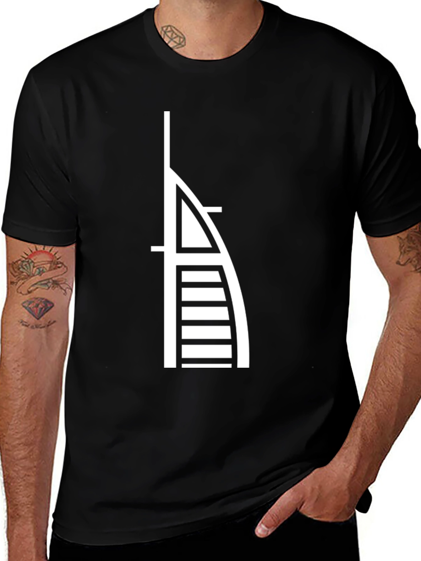 Dubai Silhouette T-Shirt - Modern Graphic Tee