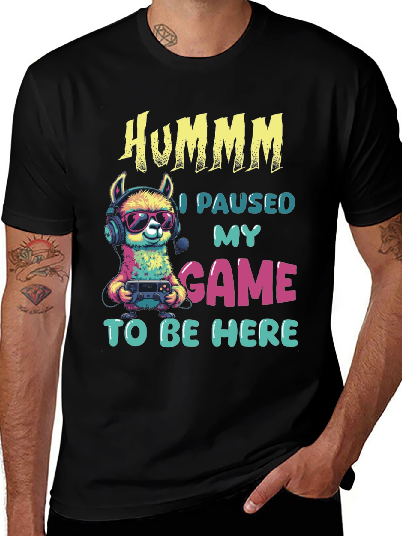 Variant 19 of Hummm I Paused My Game T-Shirt