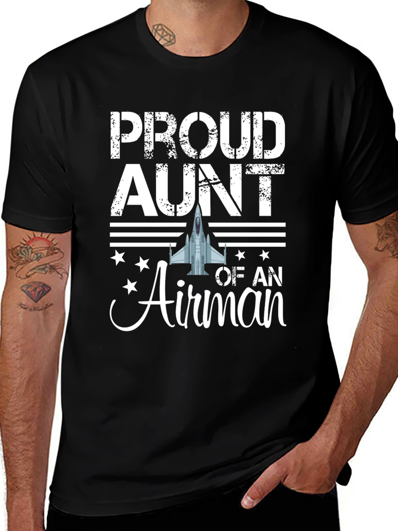 Proud Aunt Airman T-Shirt - Military Family Tee