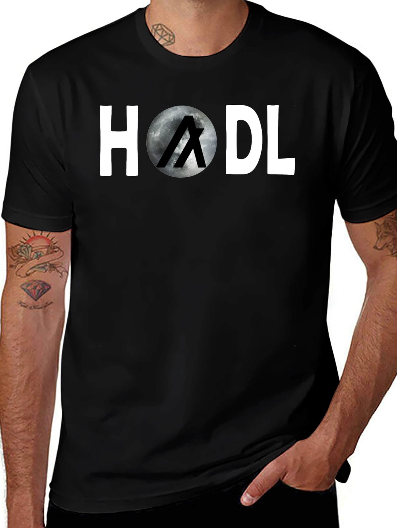 HODL Moon Crypto T-Shirt - Stylish Investor Apparel