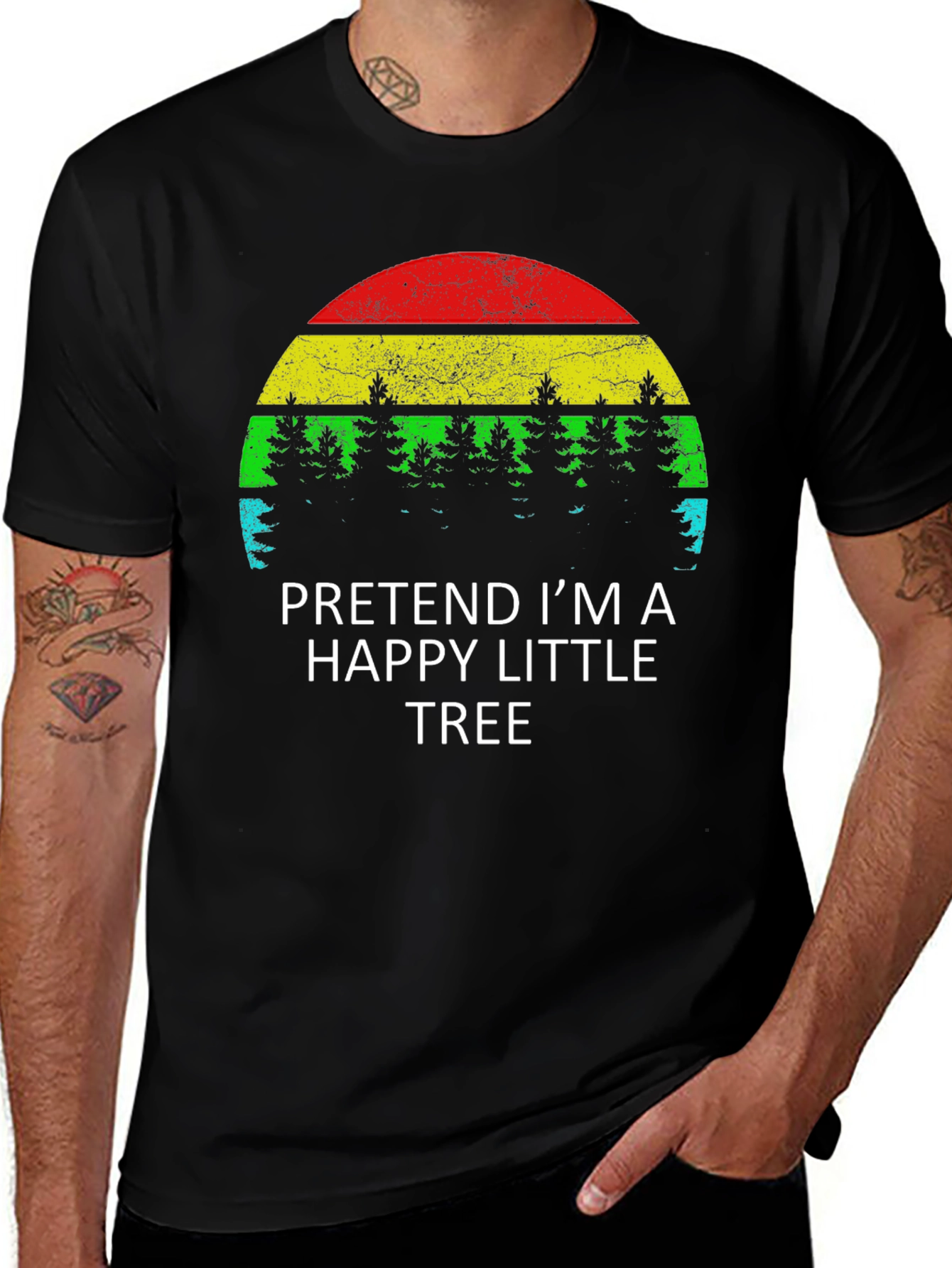 Variant 5 of Happy Little Tree Graphic Tee