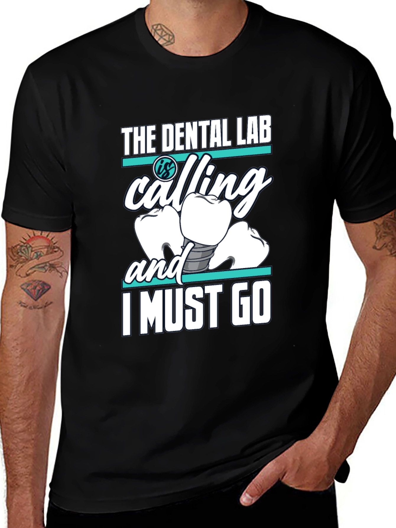 Variant 28 of Dental Lab Calling Graphic T-Shirt