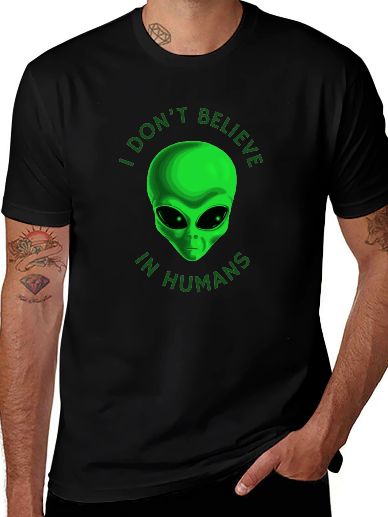 I Don't Believe in Humans Alien T-Shirt