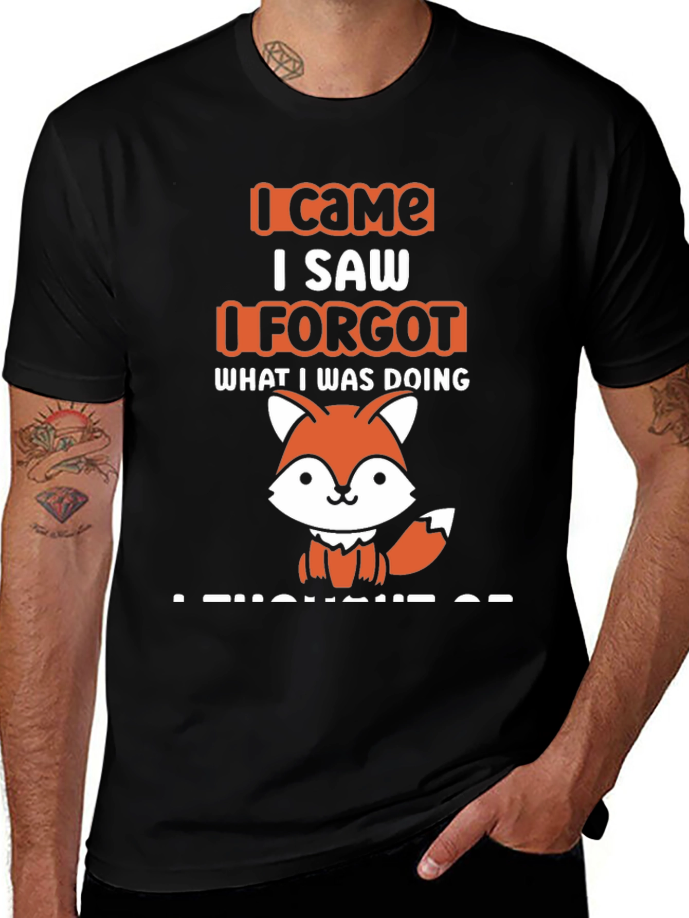 Variant 13 of I Came I Saw I Forgot Fox T-Shirt