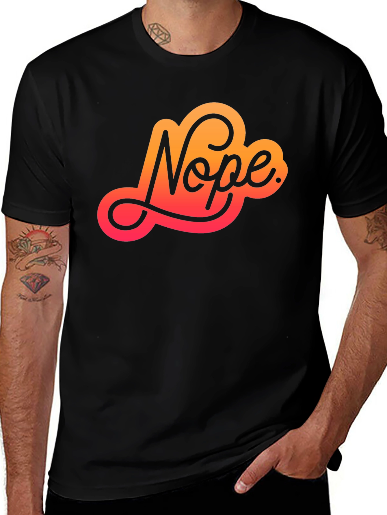Variant 20 of Nope Graphic Tee - Stylish Sarcasm