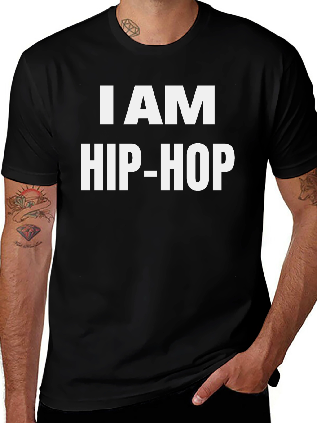 Variant 10 of I AM HIP-HOP Graphic Tee - Bold Statement Shirt