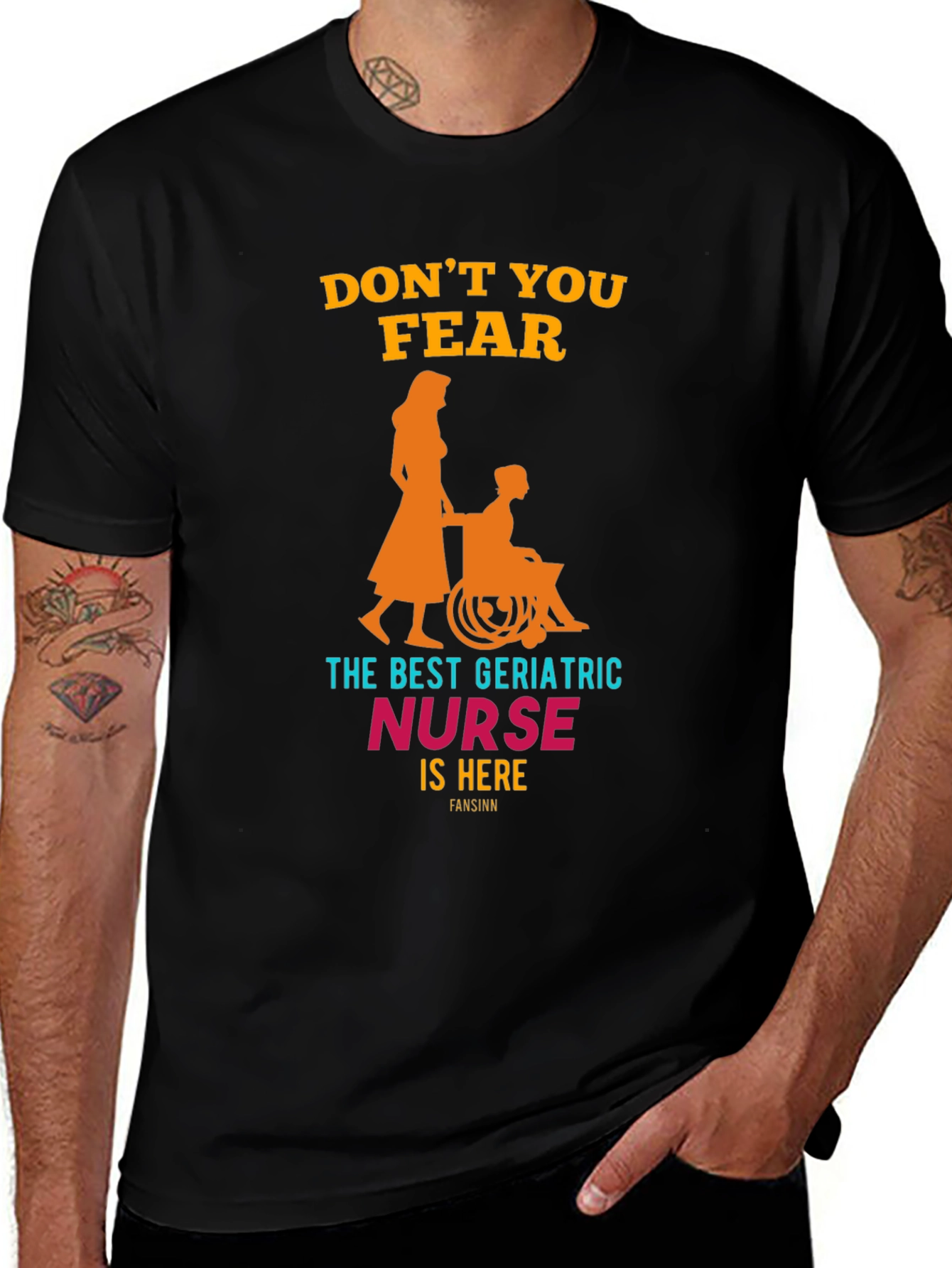 Variant 7 of Geriatric Nurse T-Shirt - Don't You Fear! Nurse Gift