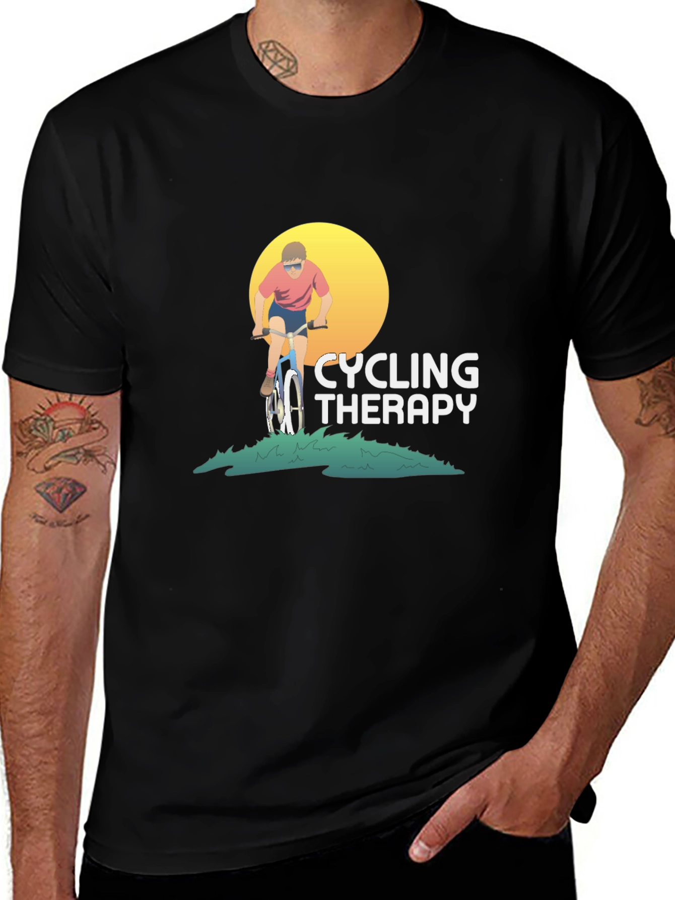 Variant 11 of Cycling Therapy Graphic T-Shirt
