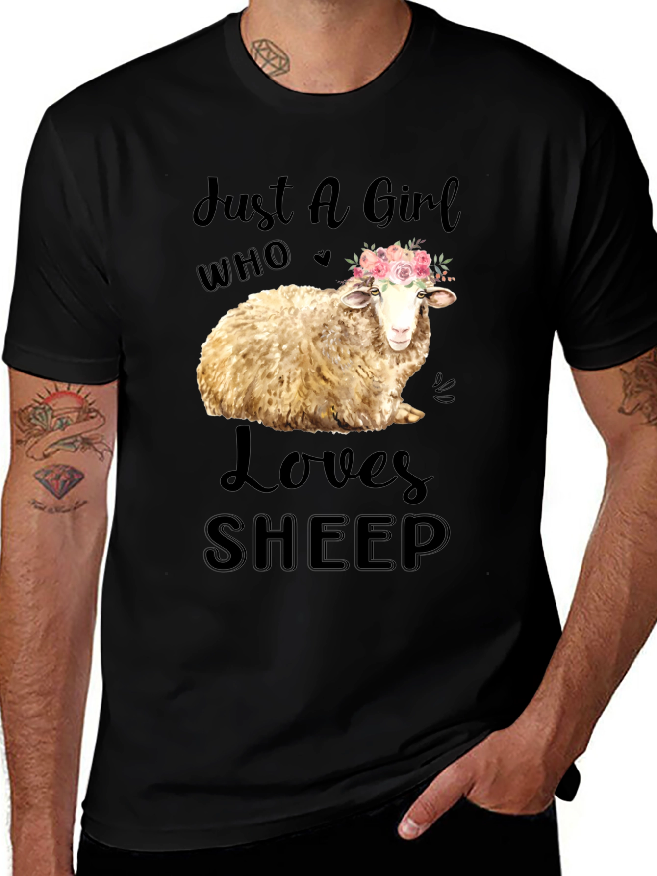 Variant 29 of Just A Girl Who Loves Sheep T-Shirt