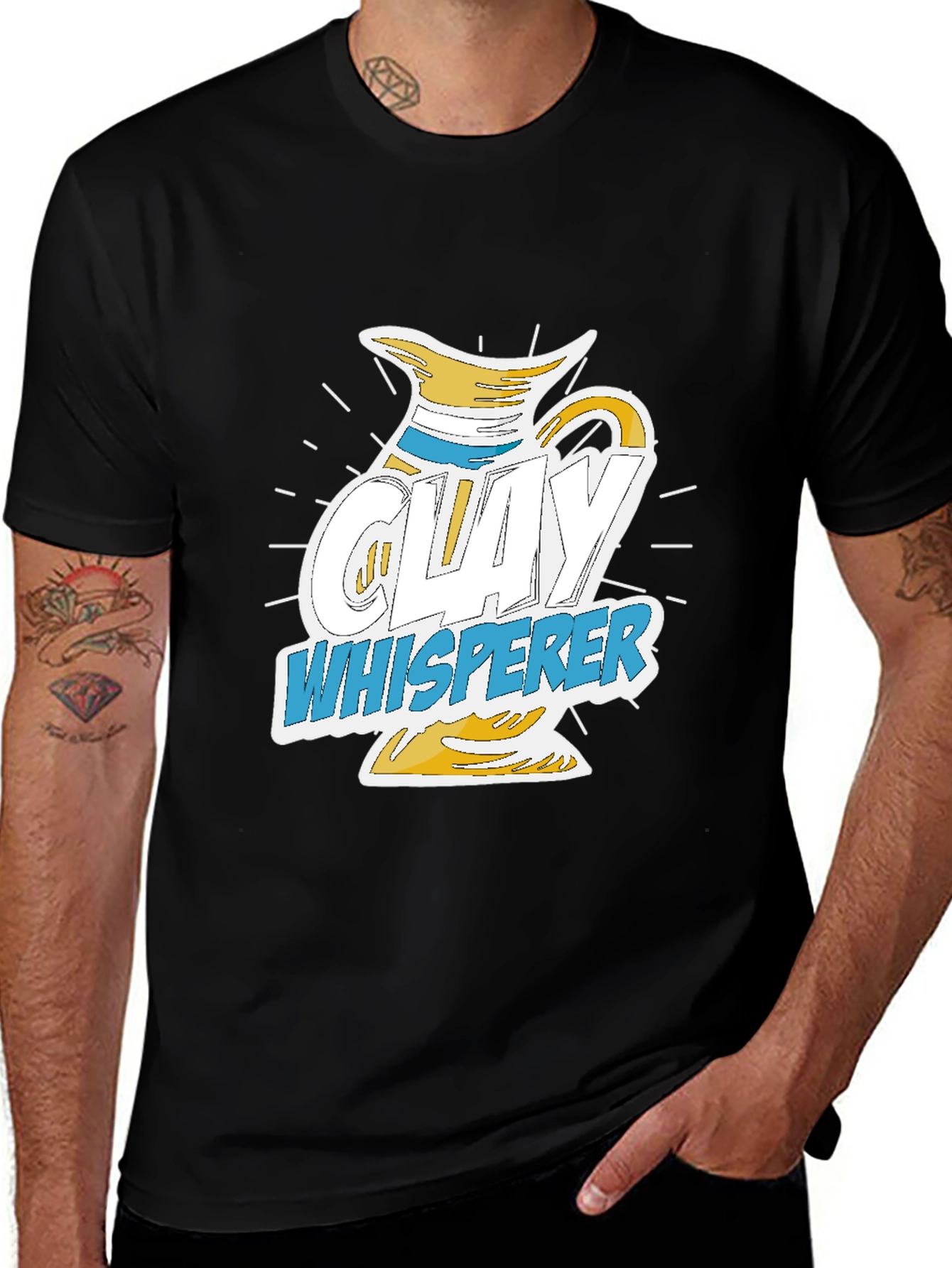 Variant 23 of Clay Whisperer Graphic Tee - Pottery Lover T-Shirt