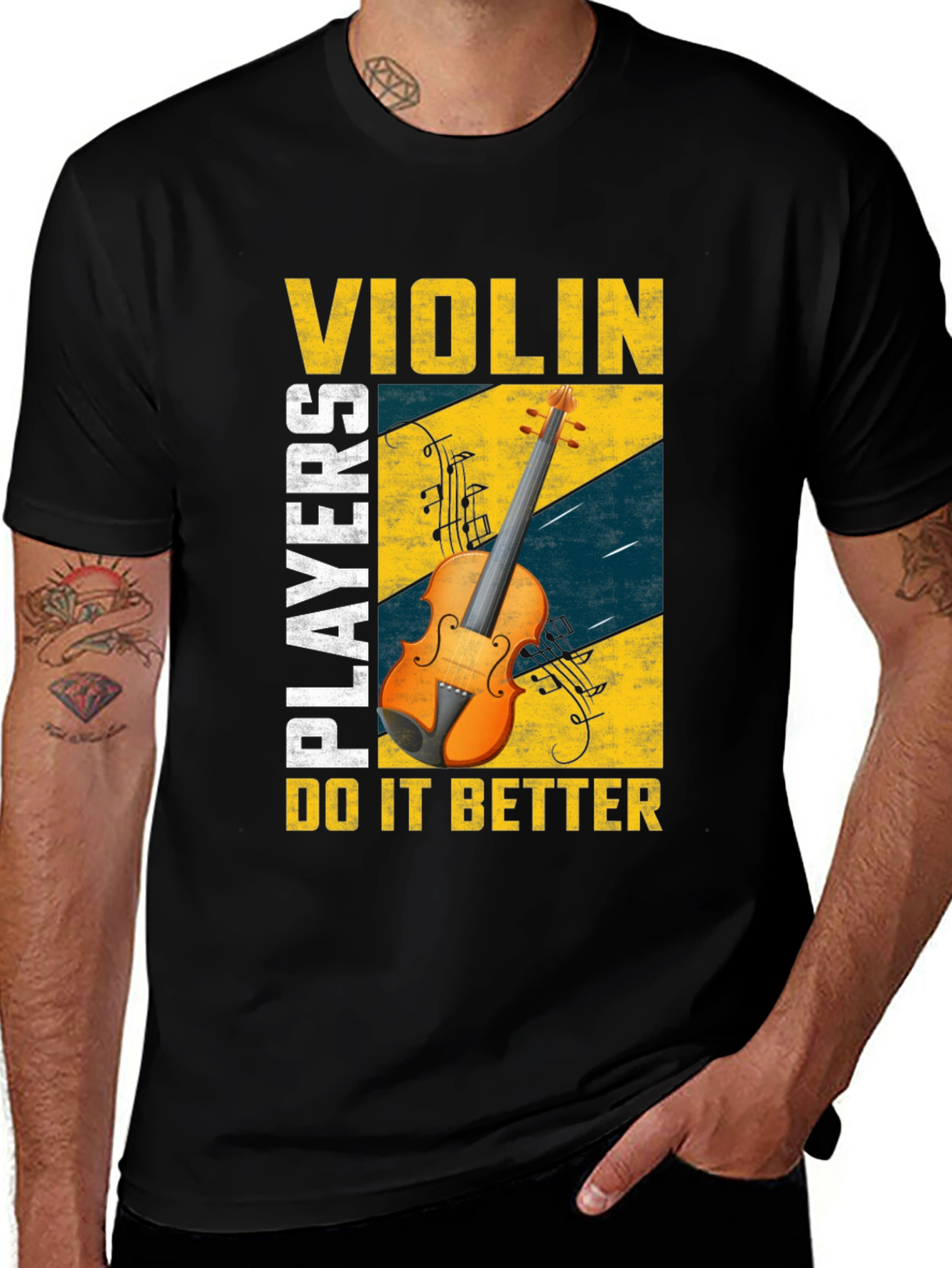 Variant 14 of Violin Players Do It Better Graphic Tee