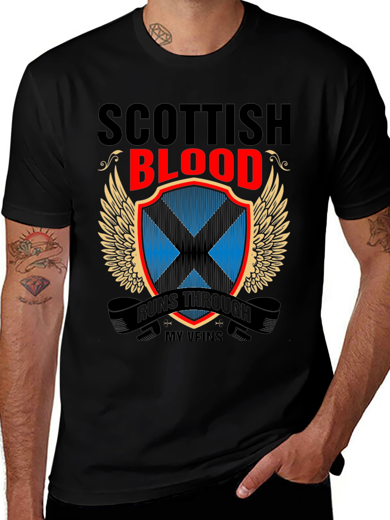 Scottish Blood Runs Through My Veins T-Shirt