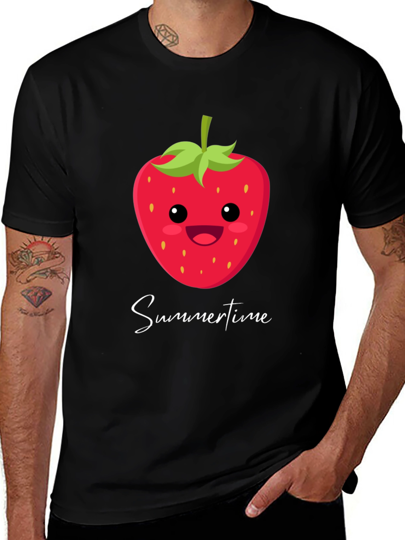 Strawberry Summertime Graphic T-Shirt