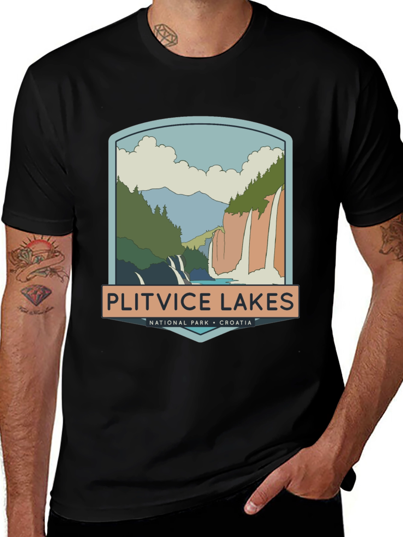 Variant 22 of Plitvice Lakes National Park T-Shirt