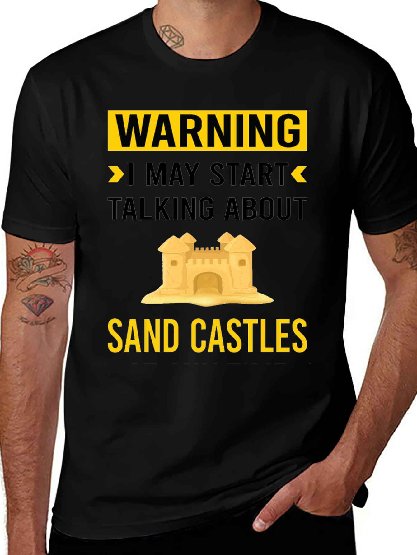 Variant 25 of Warning Sand Castles T-Shirt
