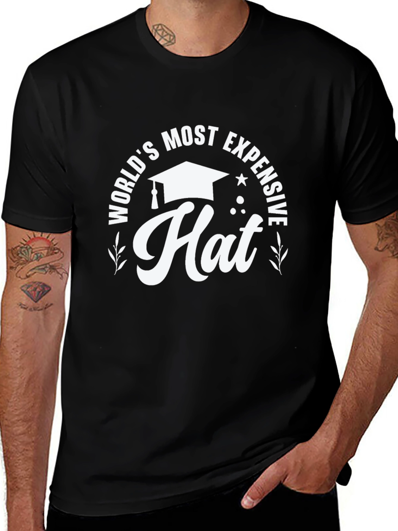 Variant 11 of World's Most Expensive Hat T-Shirt Graduation Gift
