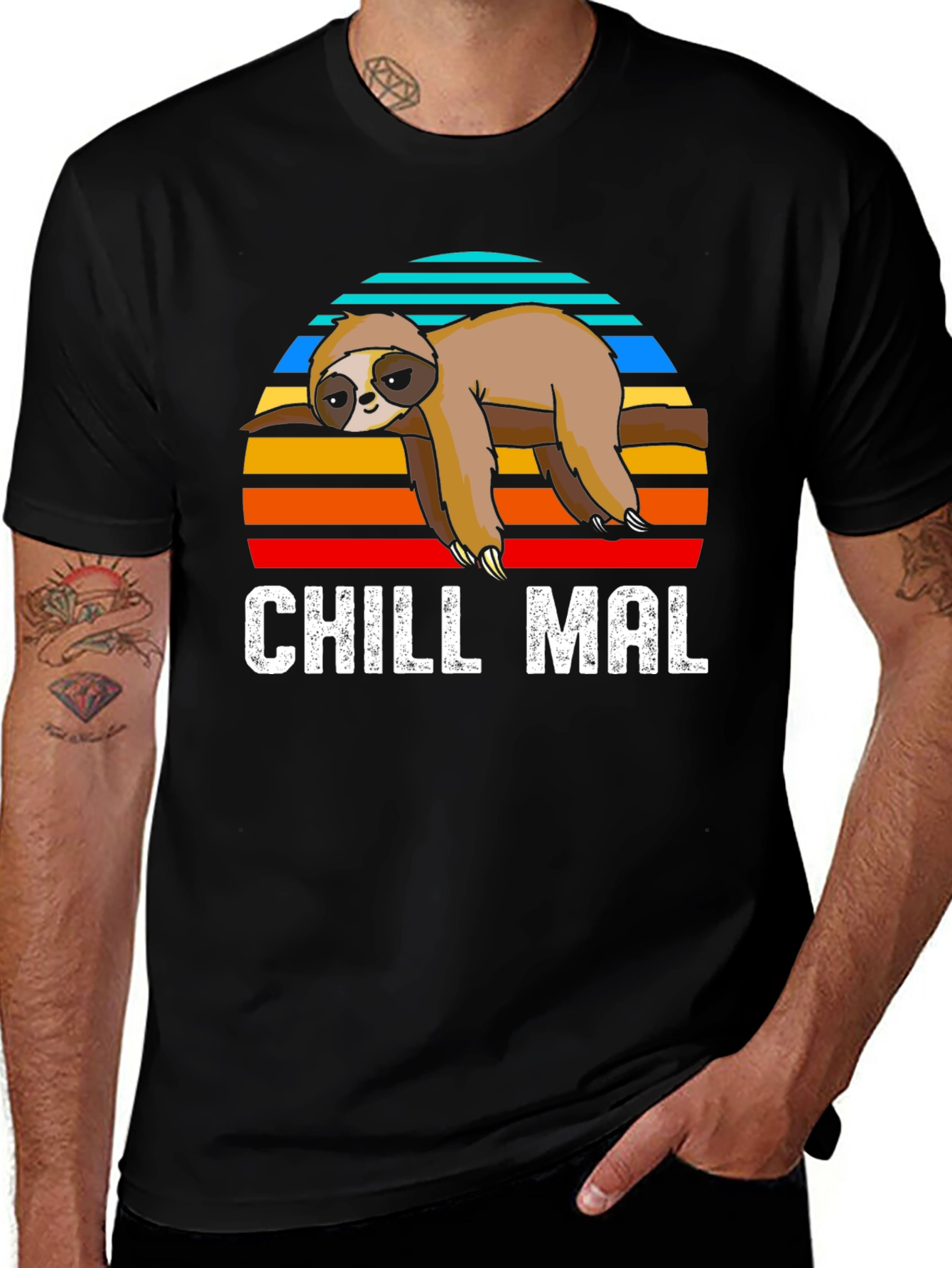 Chill Mal Sloth T-Shirt - Relaxed Comfort