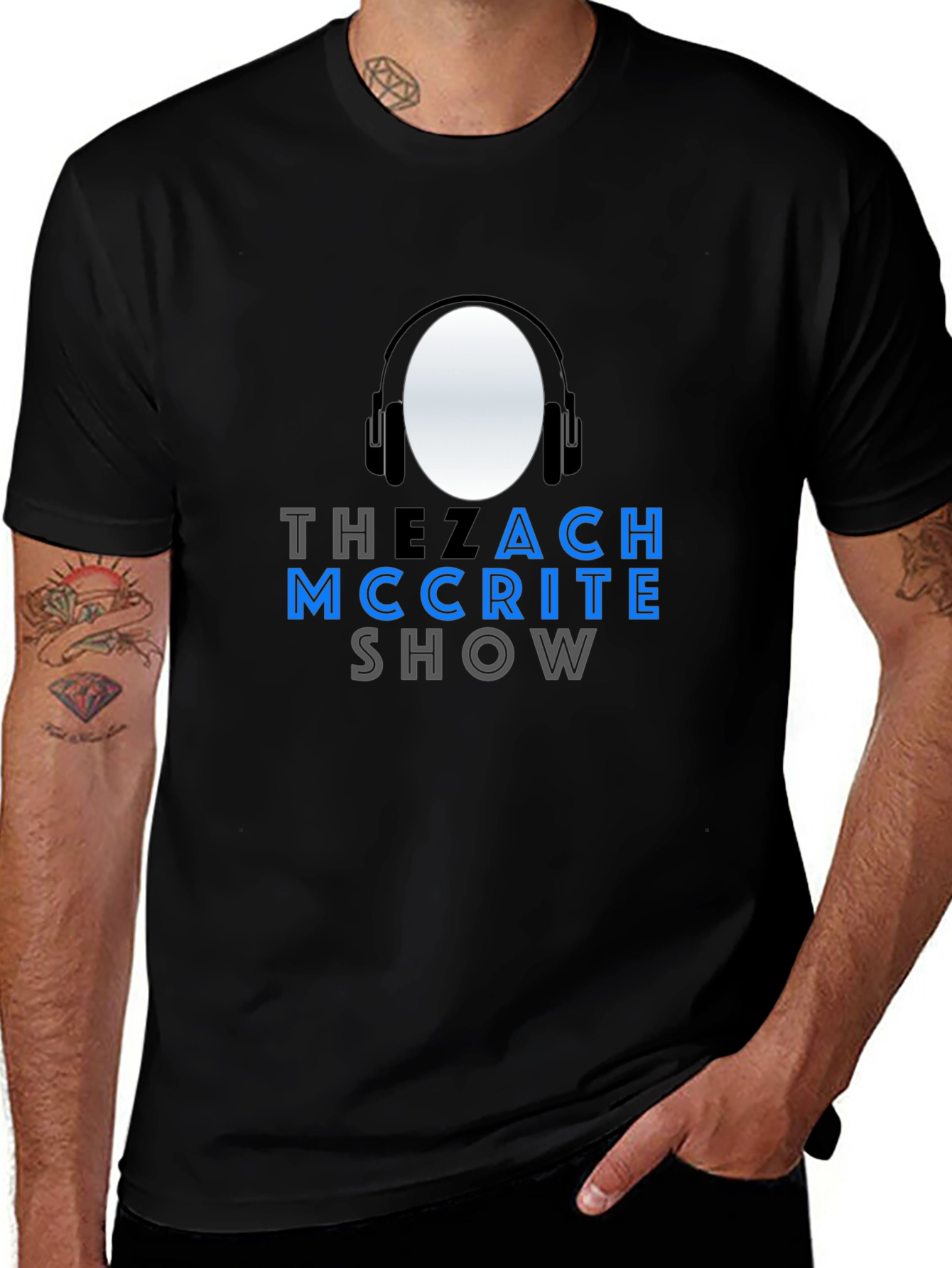Variant 7 of The Zach McCrite Show Black T-Shirt