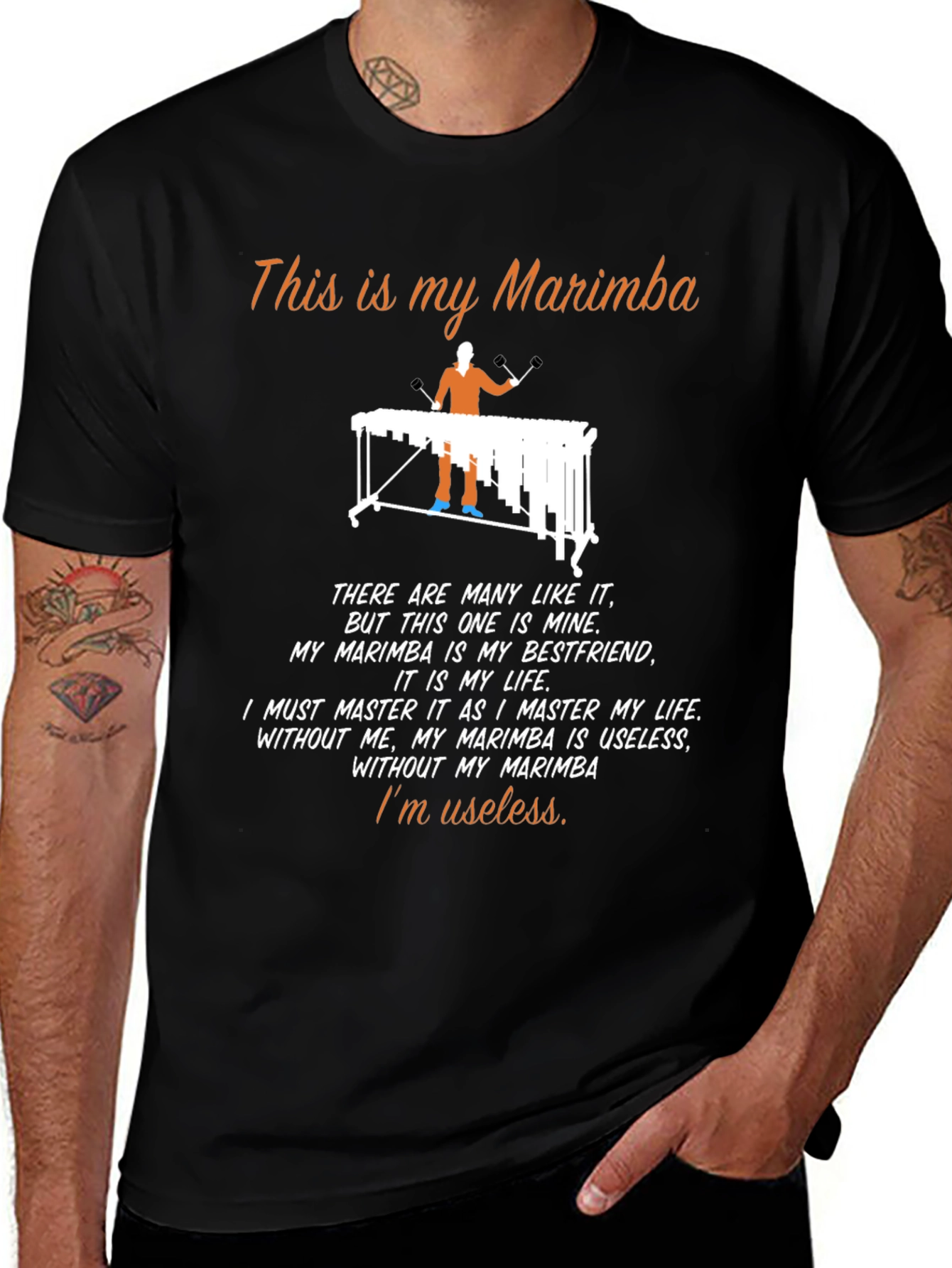 Variant 21 of Marimba Lover's T-Shirt: My Marimba, My Life