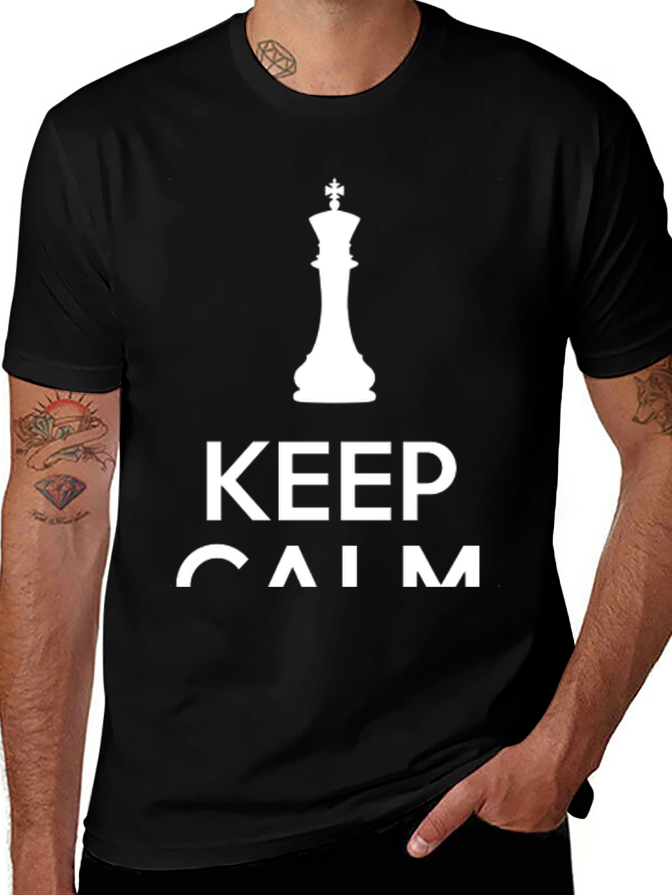 Variant 2 of Keep Calm Chess King T-Shirt