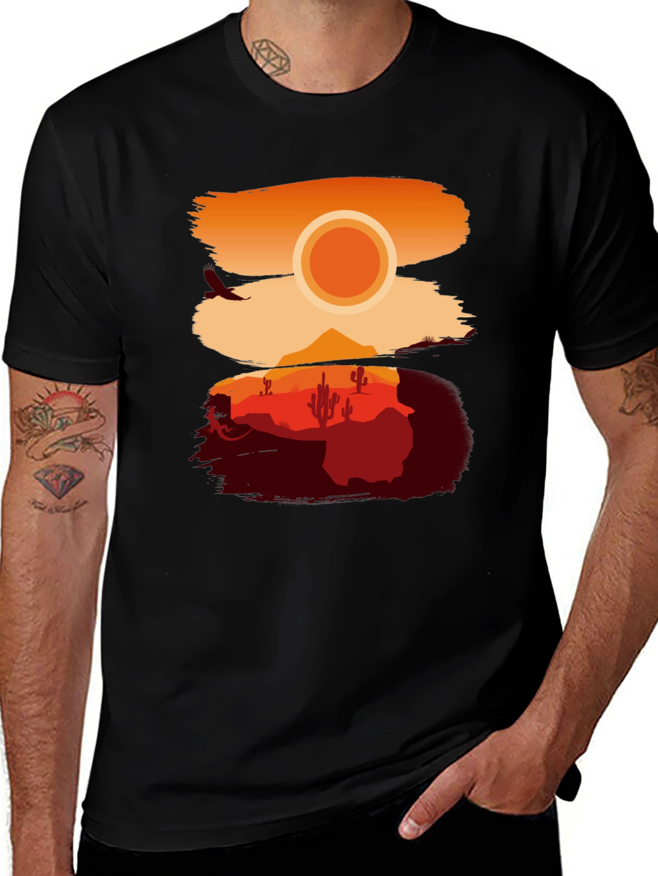 Variant 19 of Desert Sunset Graphic Tee