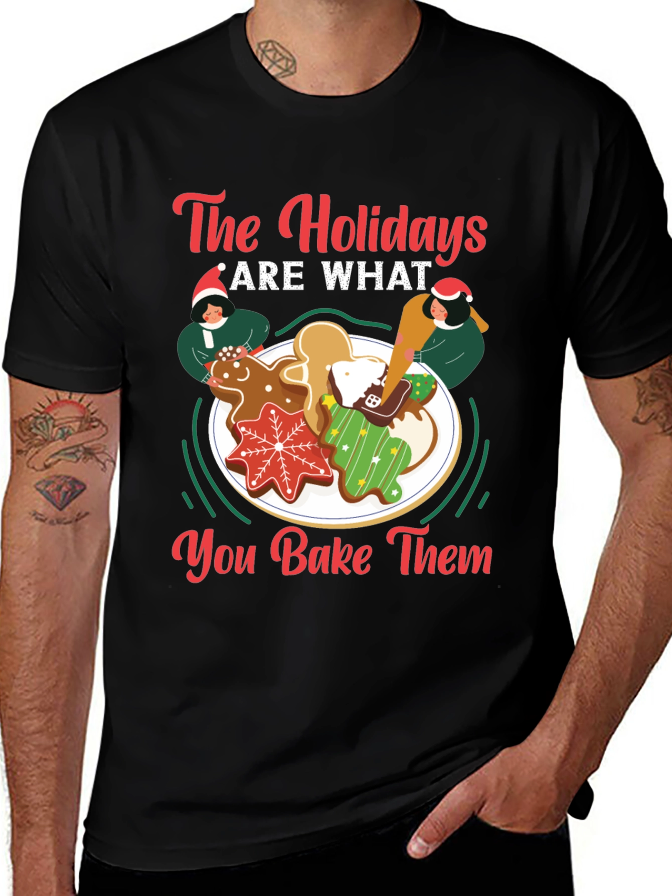 Variant 24 of Holiday Baking T-Shirt - Gingerbread Theme
