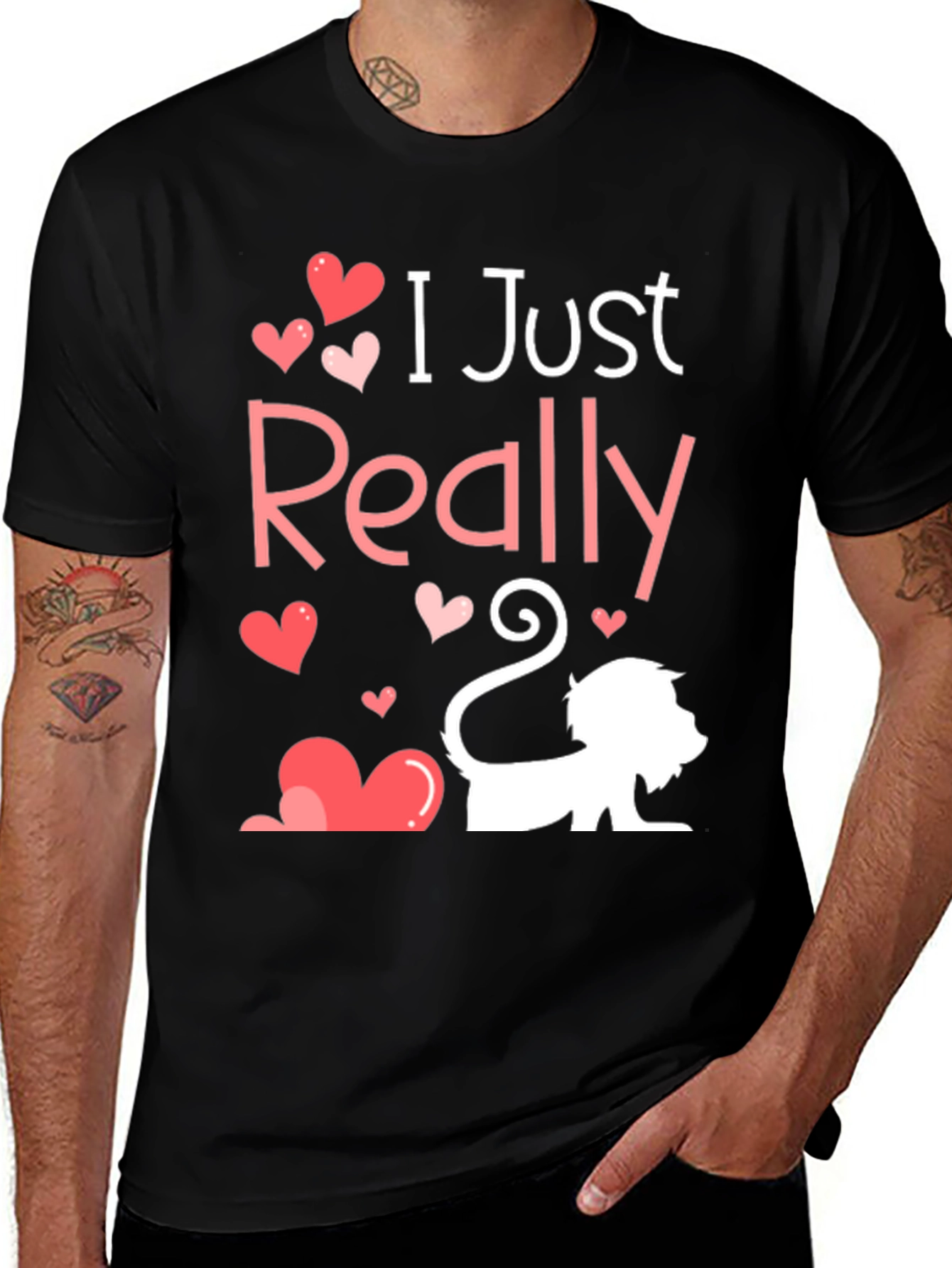 Variant 22 of I Just Really Love Cats Tee - Valentine's Day Gift