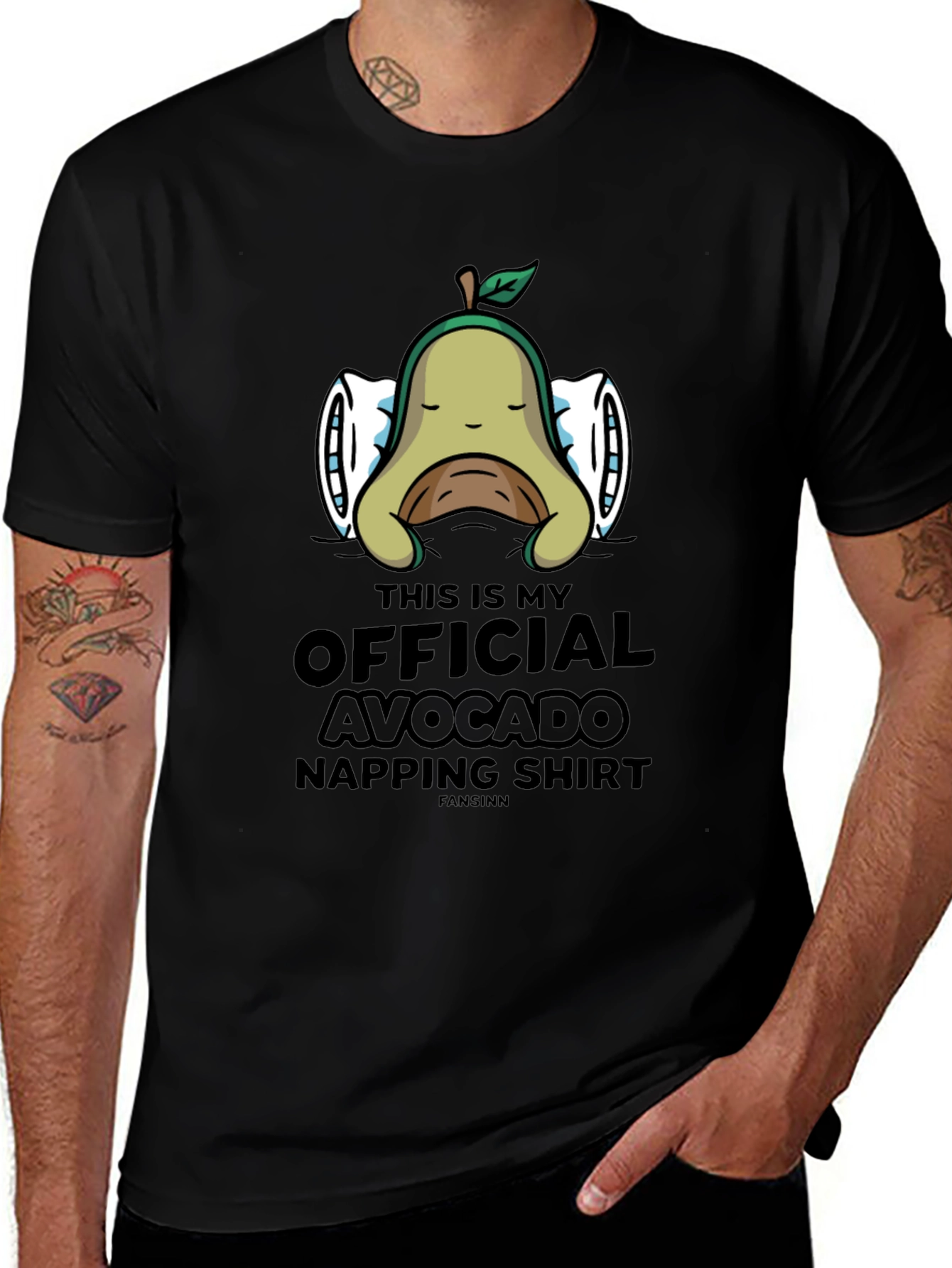 Avocado Napping Shirt - Funny Sleep Tee