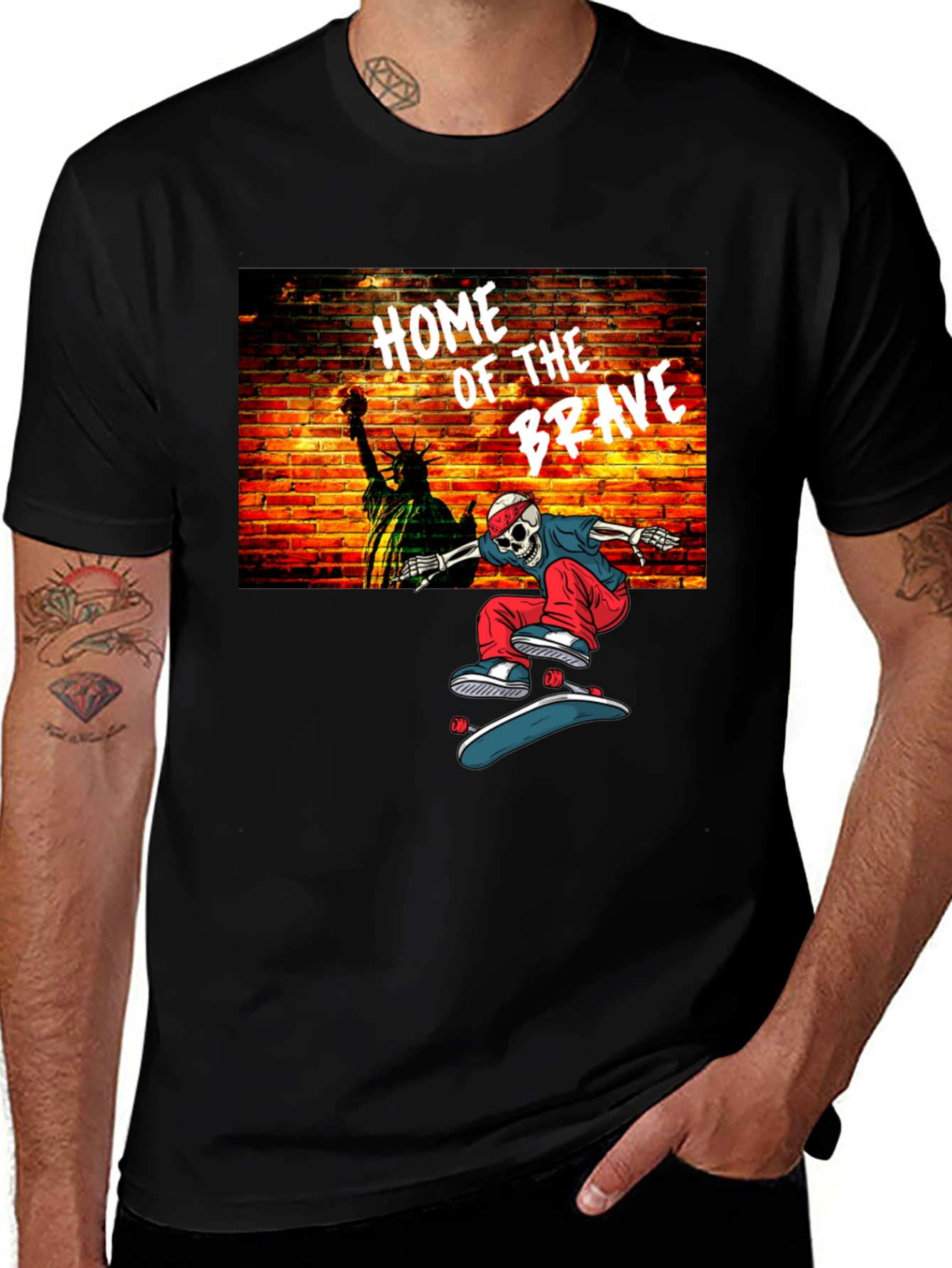 Variant 25 of Home of the Brave Graphic T-Shirt
