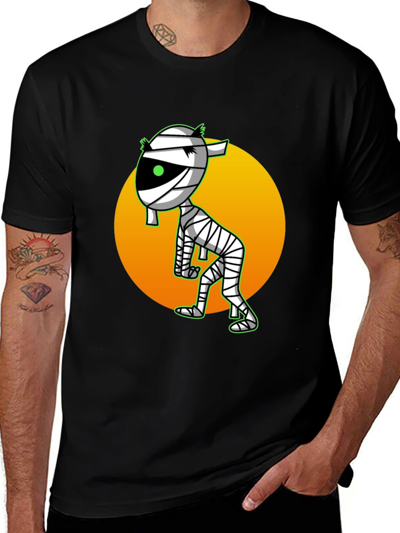 Variant 12 of Mummy Cartoon T-Shirt - Spooky Fun