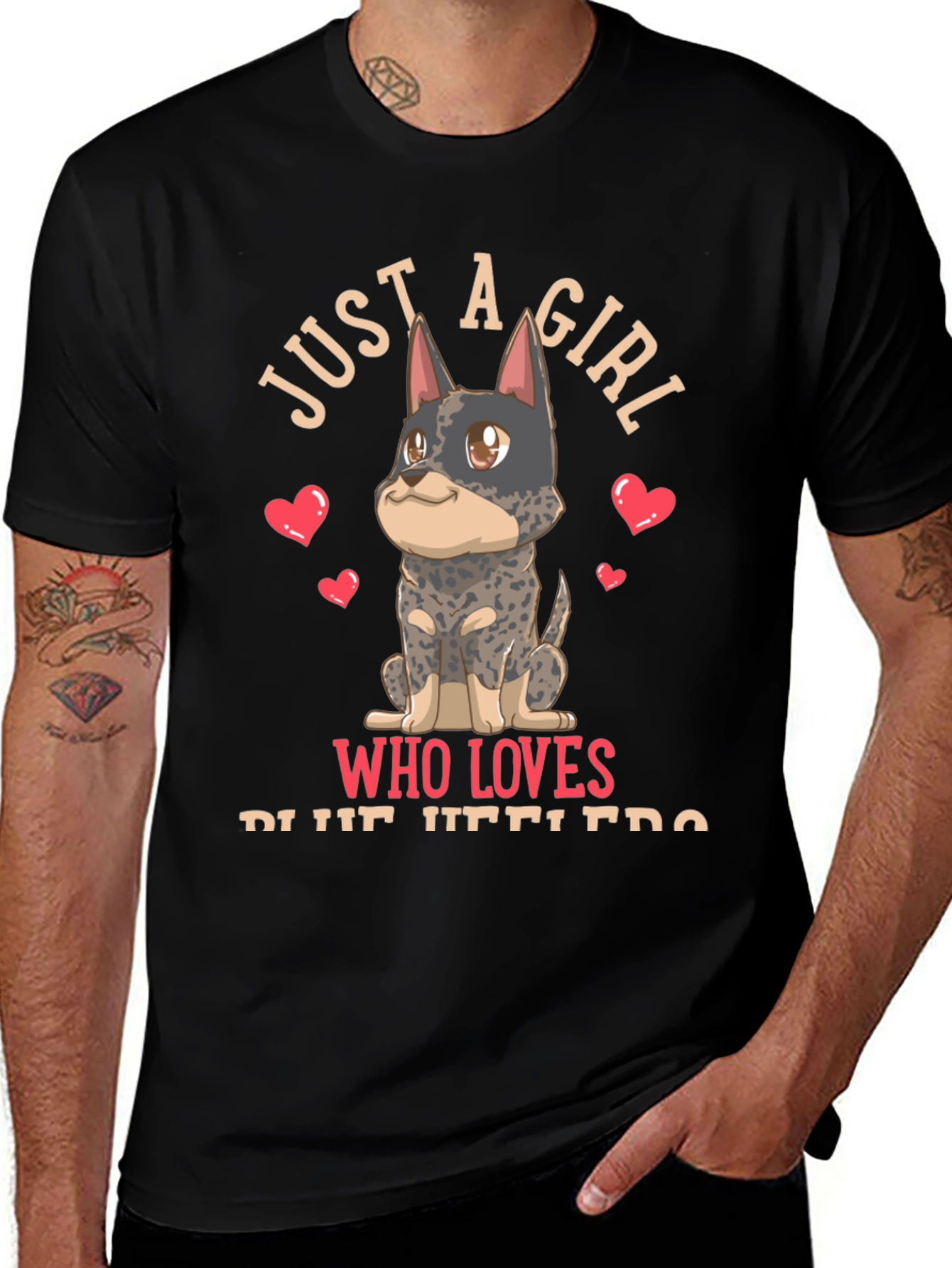 Variant 13 of Girl Who Loves Blue Heelers T-Shirt