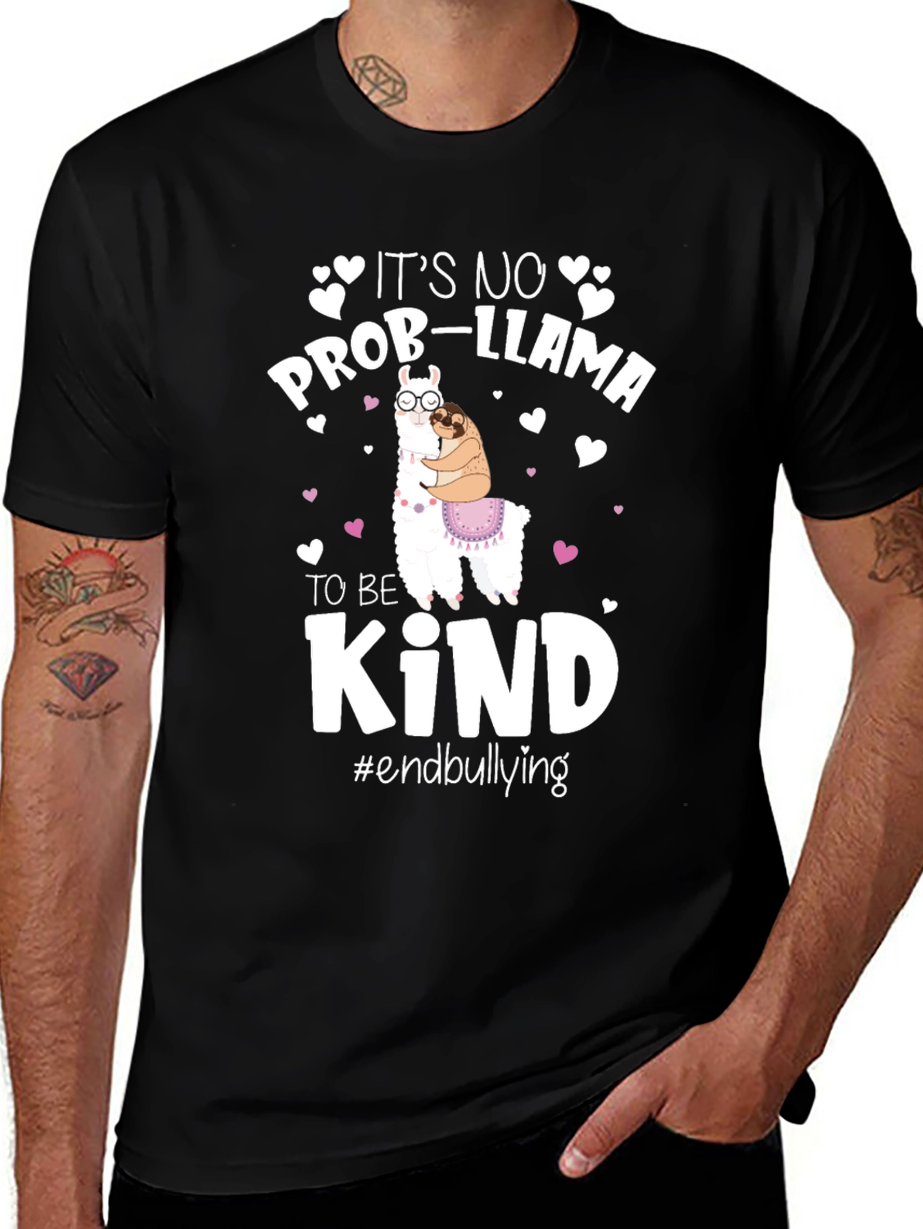 Variant 27 of It's No Prob-llama To Be Kind T-Shirt