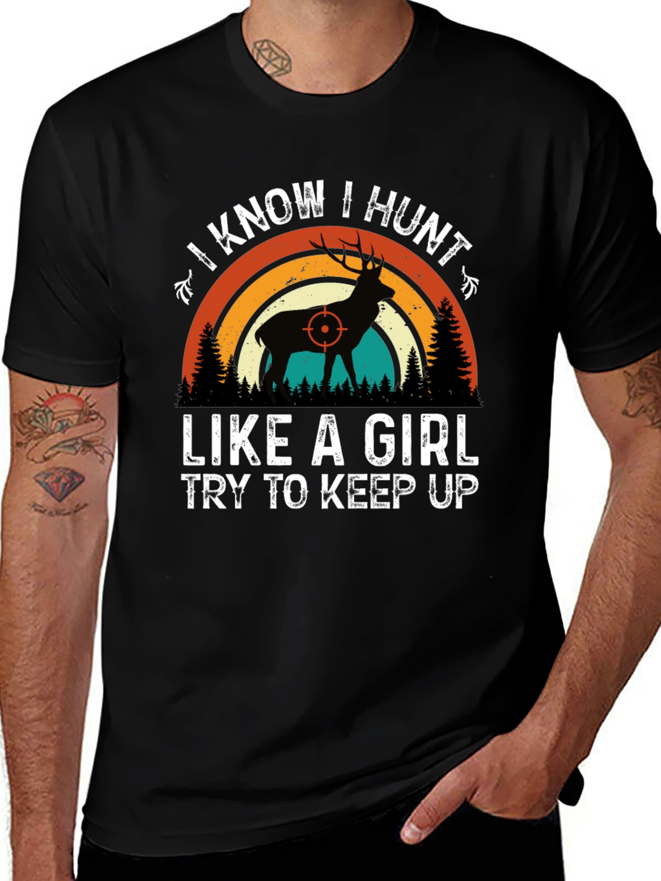 Variant 24 of I Know I Hunt Like a Girl T-Shirt