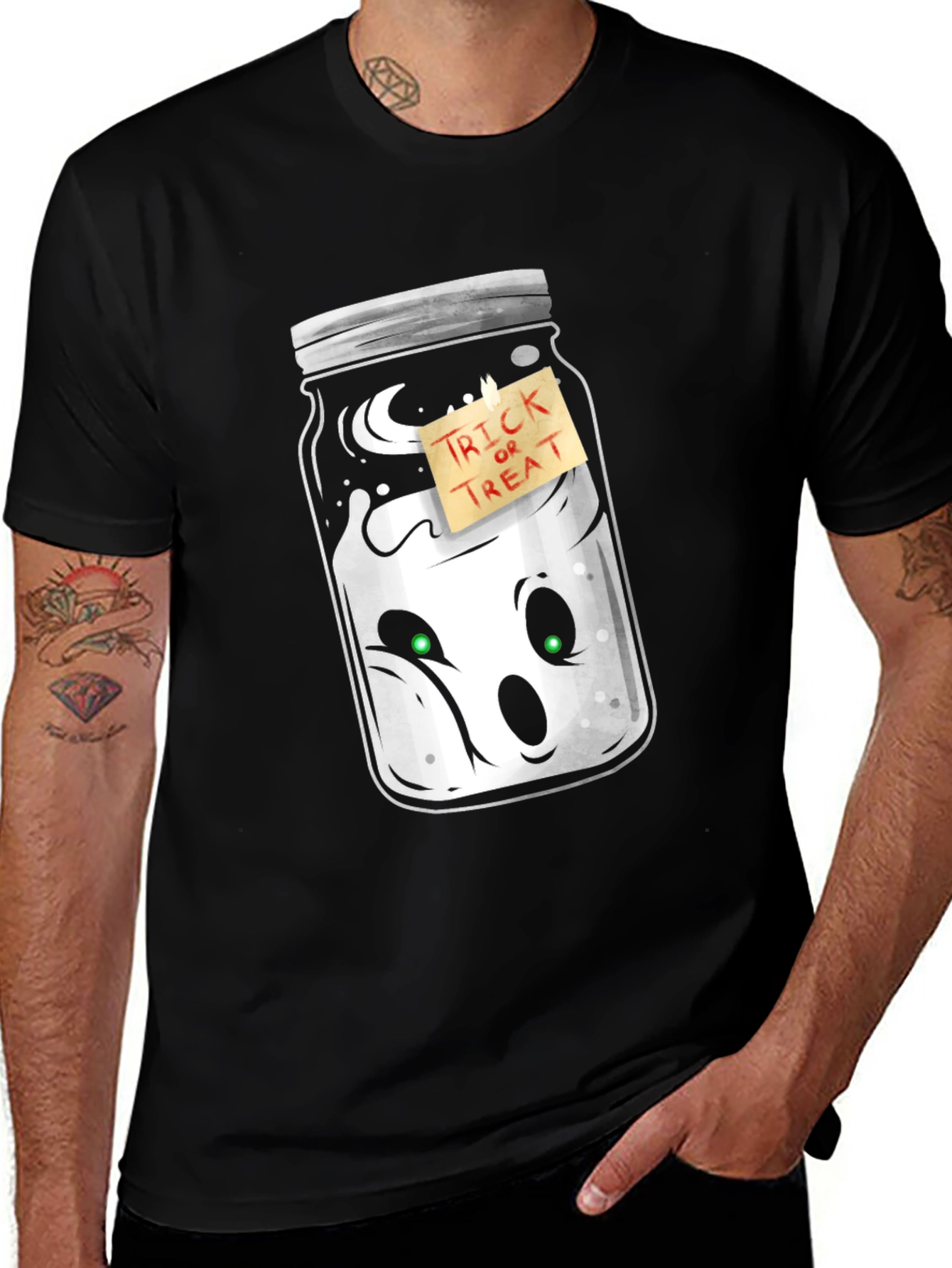 Ghost in a Jar Halloween T-Shirt