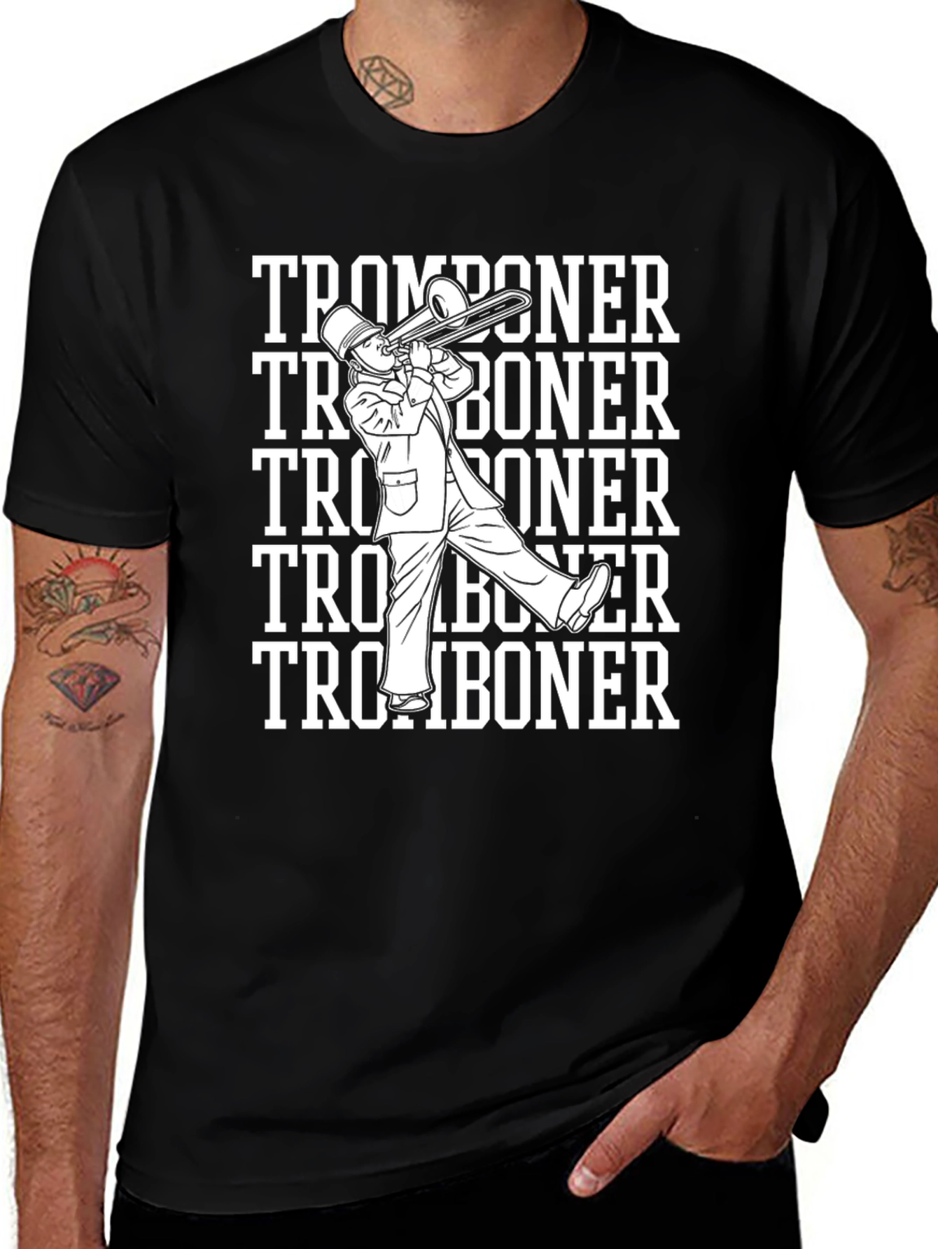 Variant 15 of Tromboner T-Shirt, Band Humor Tee