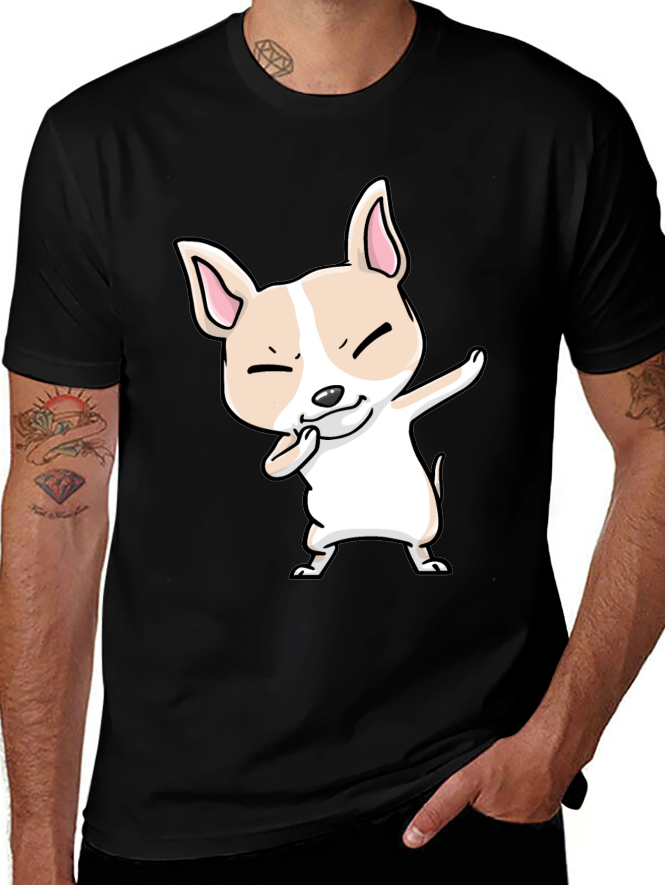 Variant 17 of Cute Chihuahua Dabbing T-Shirt - Funny Dog Tee