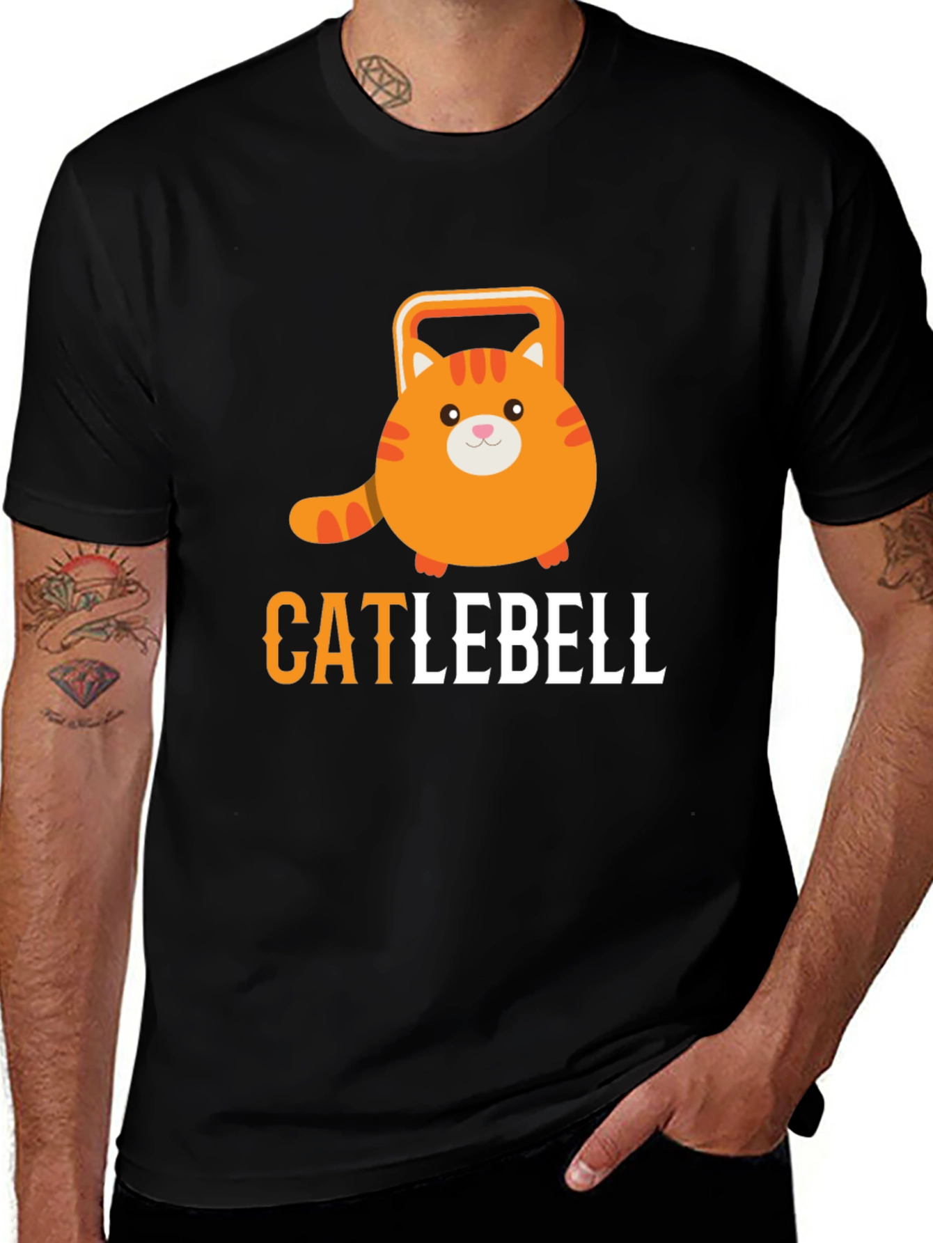 Variant 19 of Catllebell Funny Workout T-Shirt