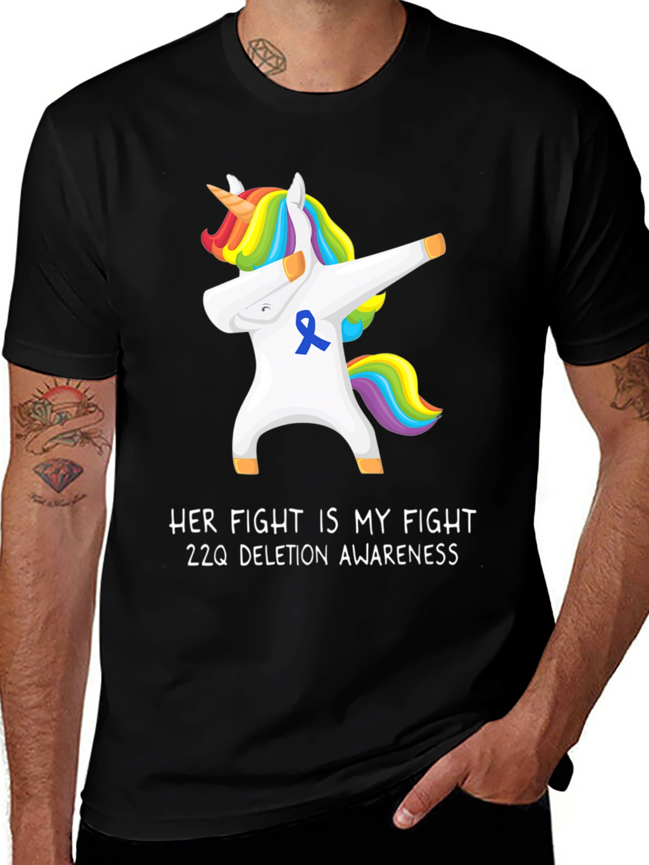 22q Deletion Awareness Unicorn T-Shirt