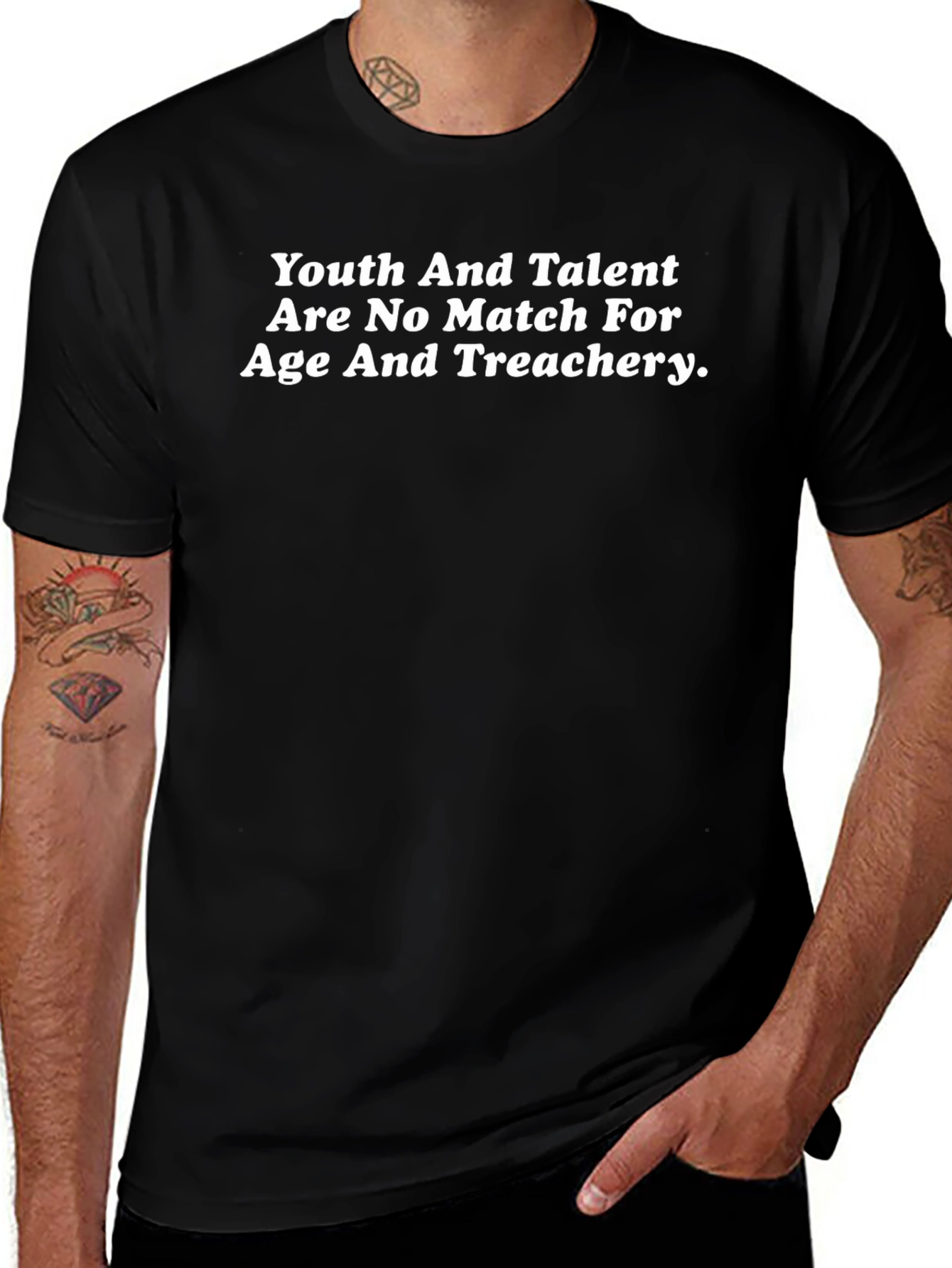 Variant 15 of Youth & Talent vs Age & Treachery Black T-Shirt
