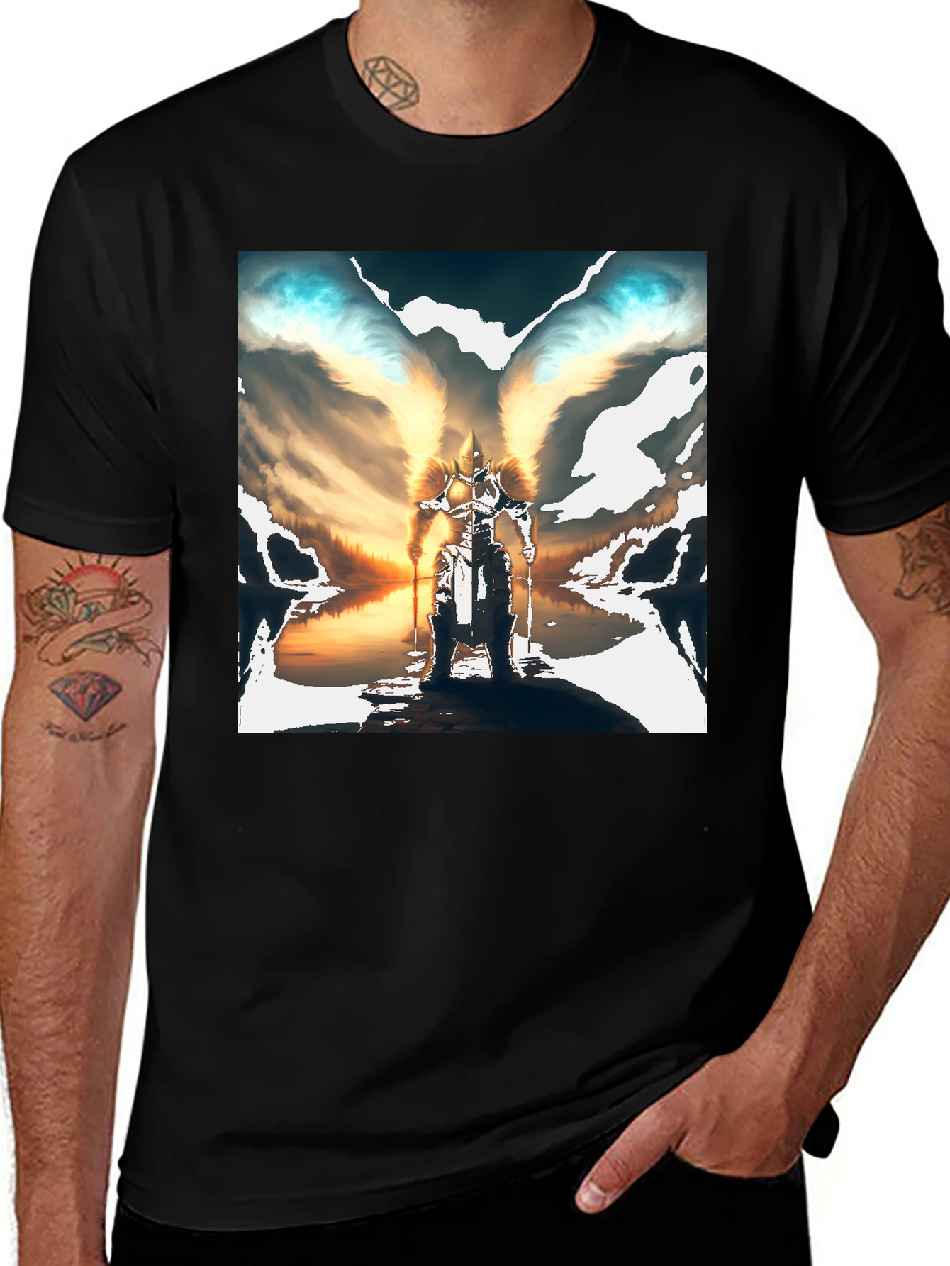 Variant 2 of Winged Warrior Graphic Tee
