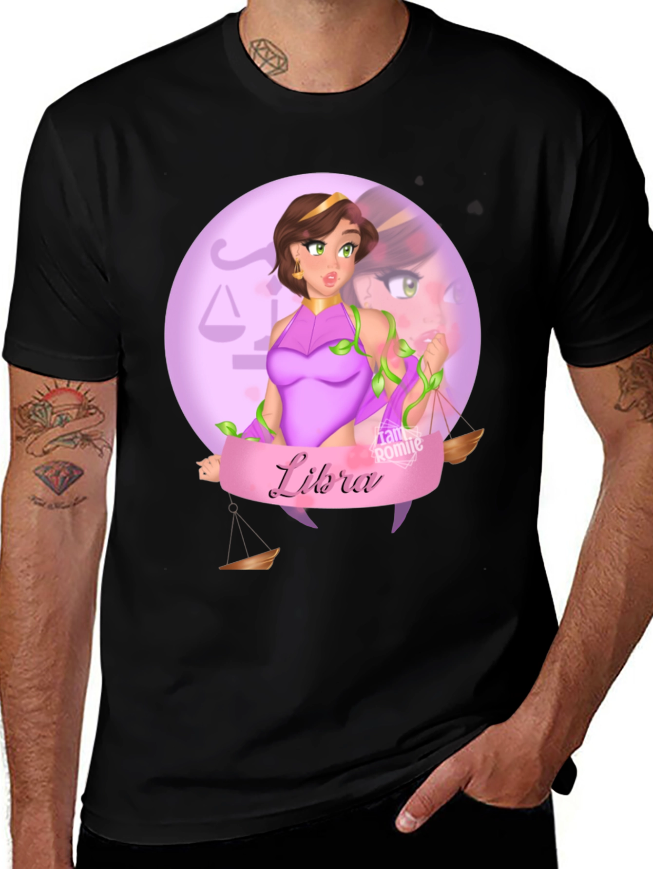 Variant 4 of Libra Zodiac T-Shirt - Stylish Astrological Design