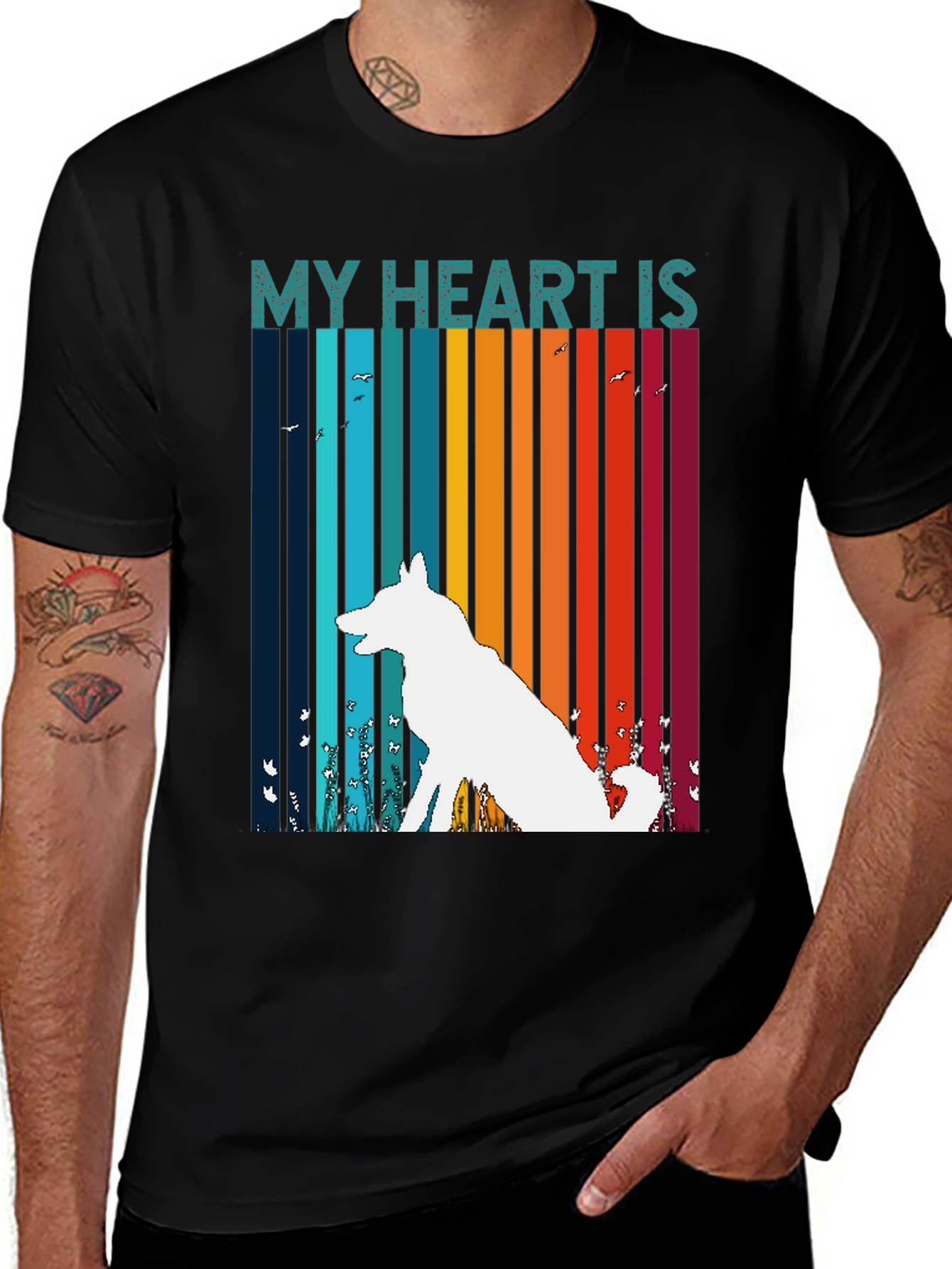 Variant 30 of My Heart Is Dog Graphic T-Shirt